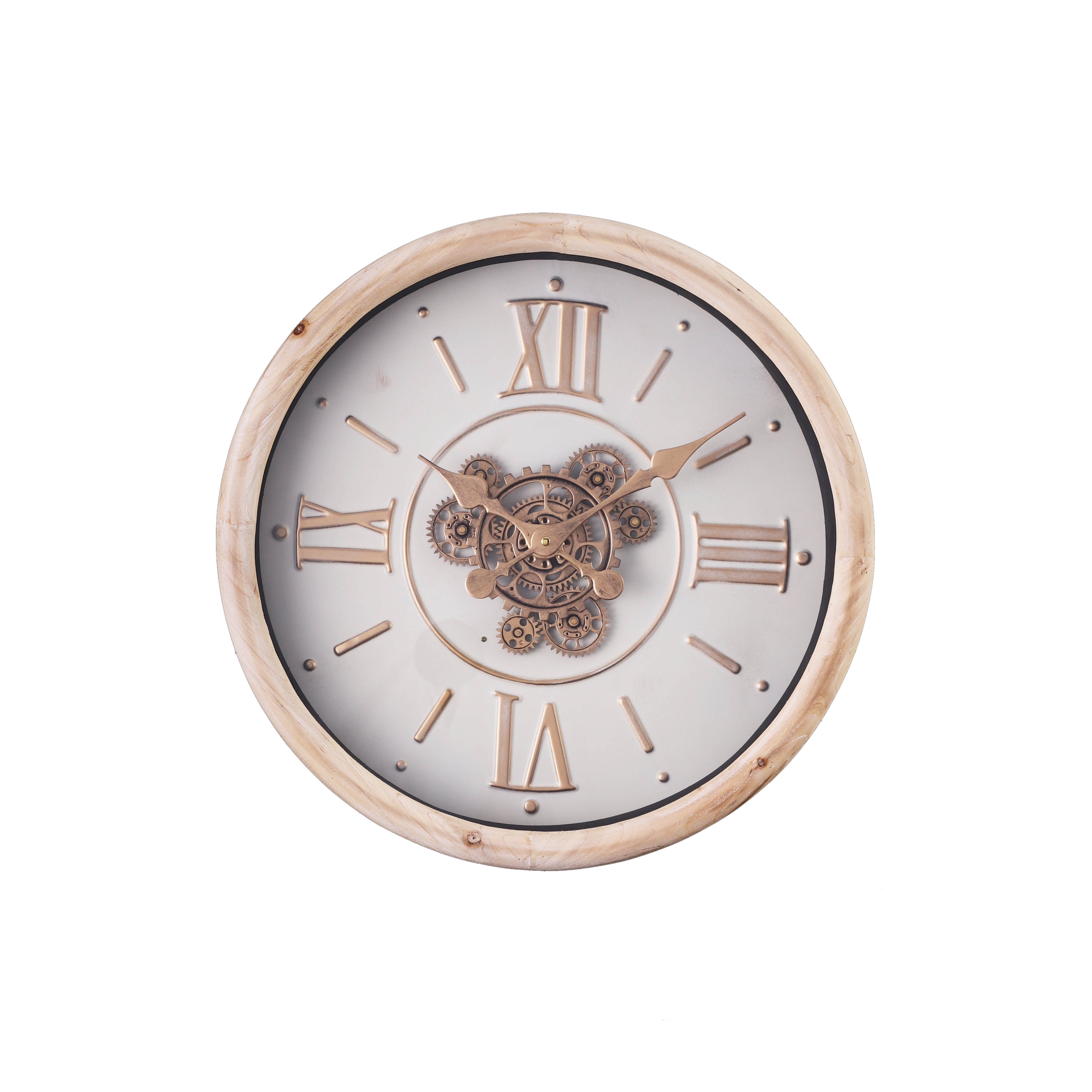 Rustic White Wall Clock