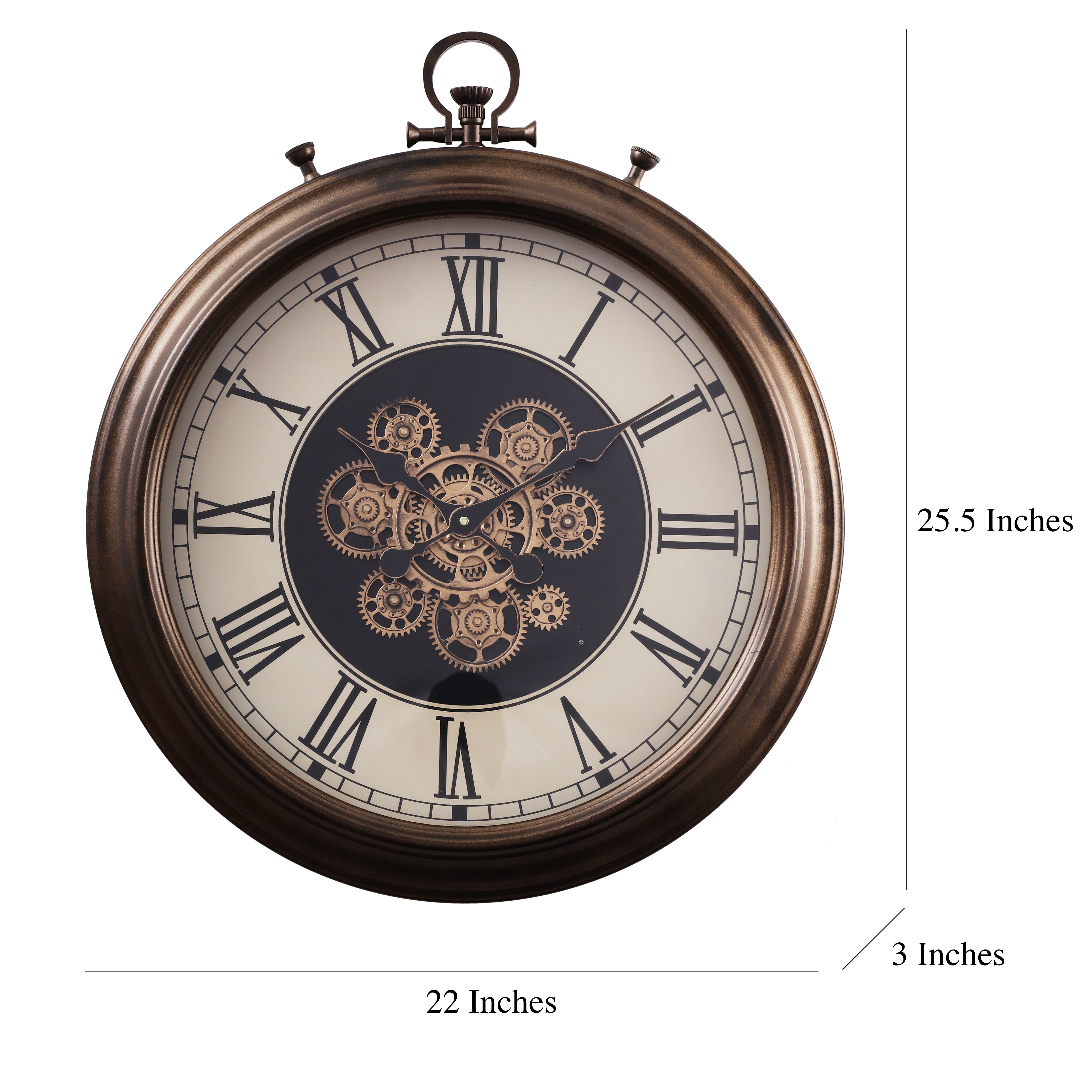 Antique Gold Wall Clock