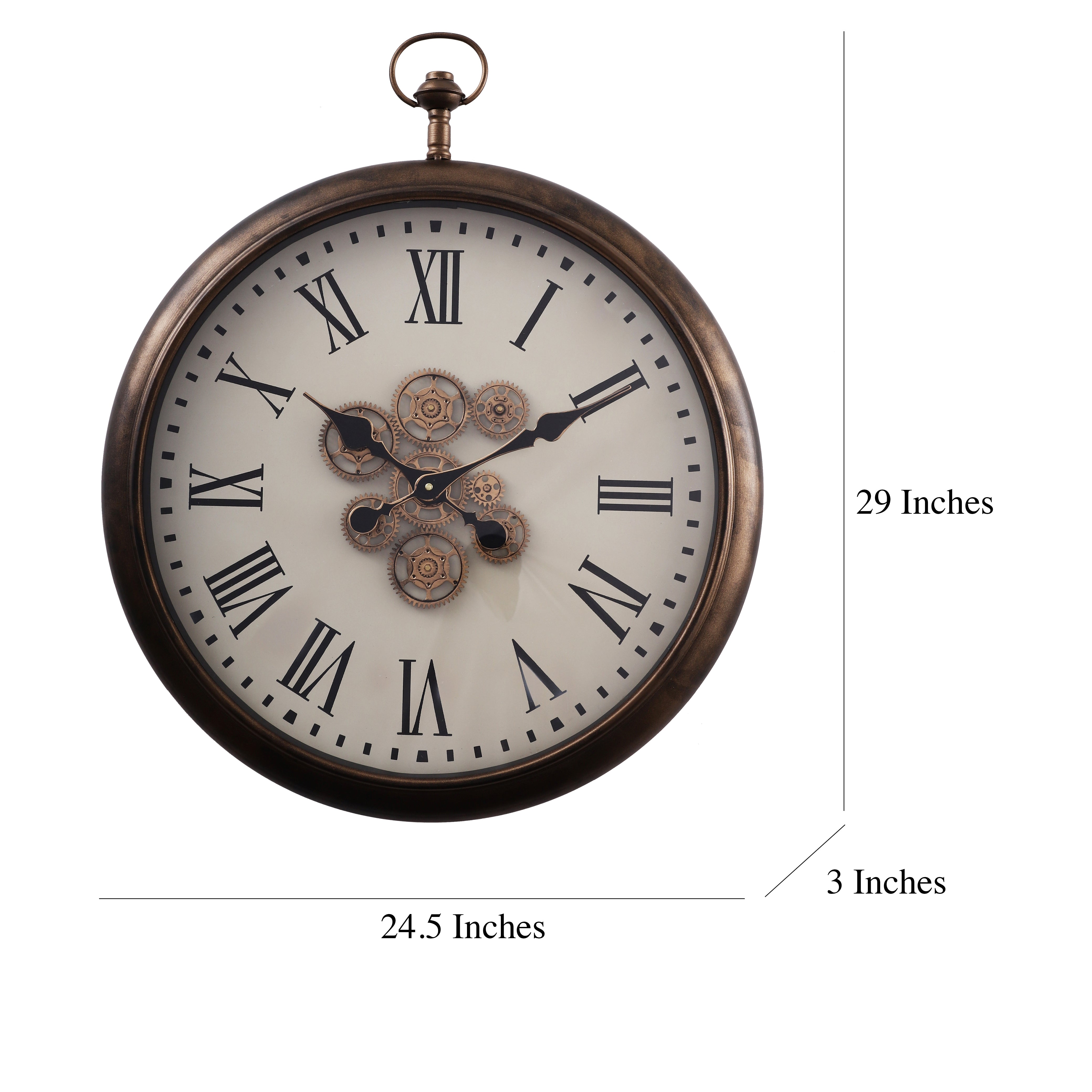 Antique Copper Wall Clock