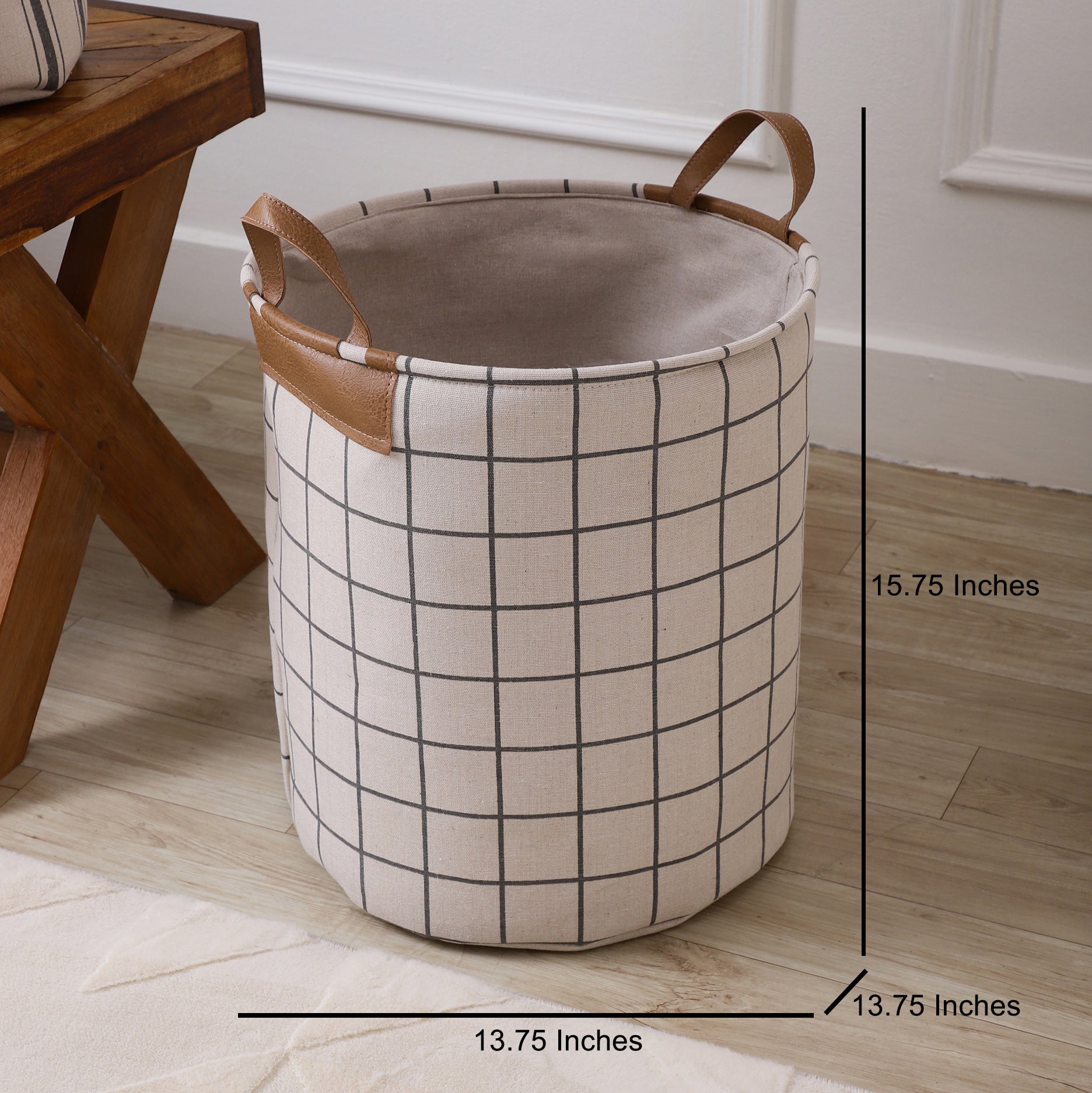 Loom & Leather Laundry Basket (Single)