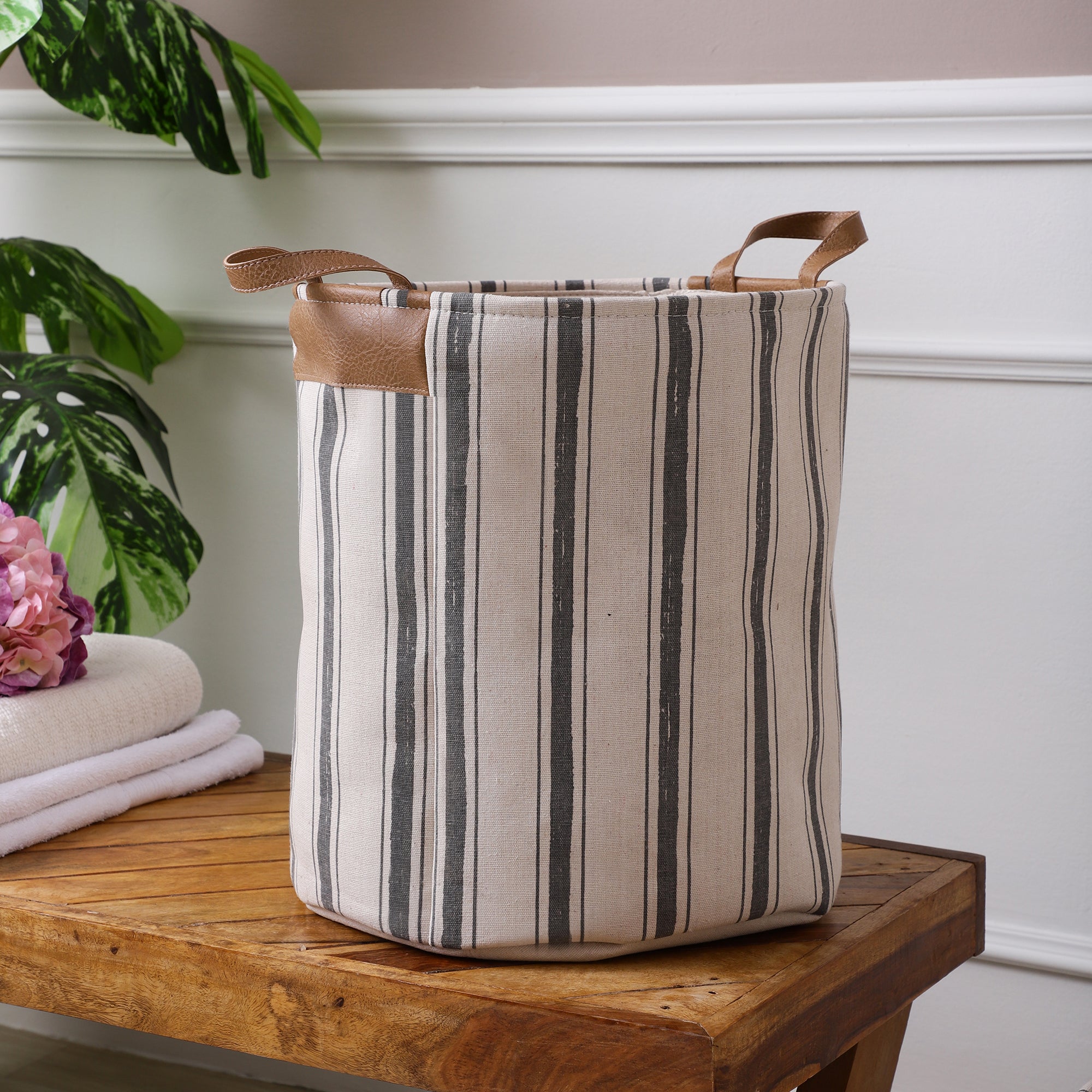 Loom & Leather Laundry Basket (Single)
