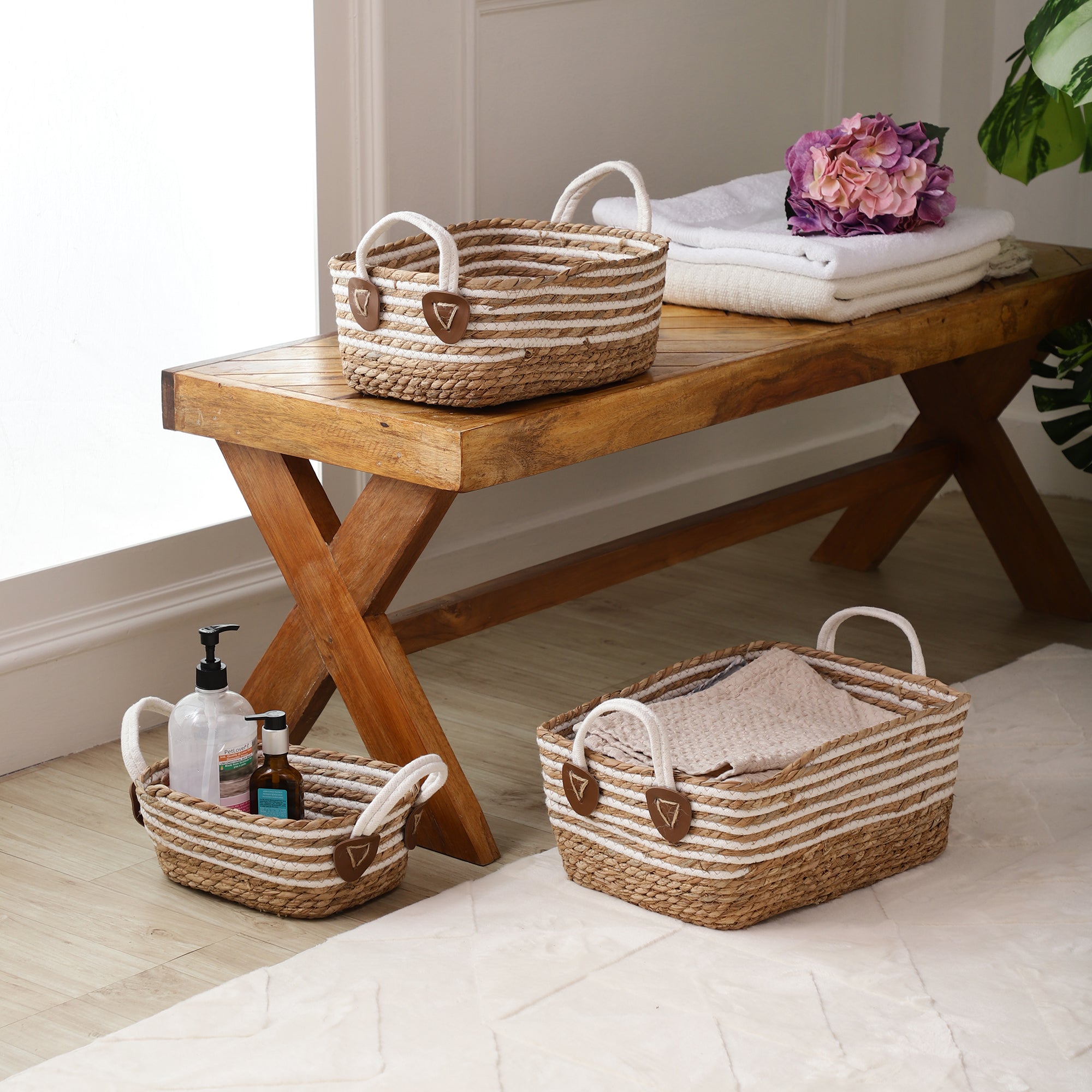 Coastal Weave Storage Organizers (Set of 3)