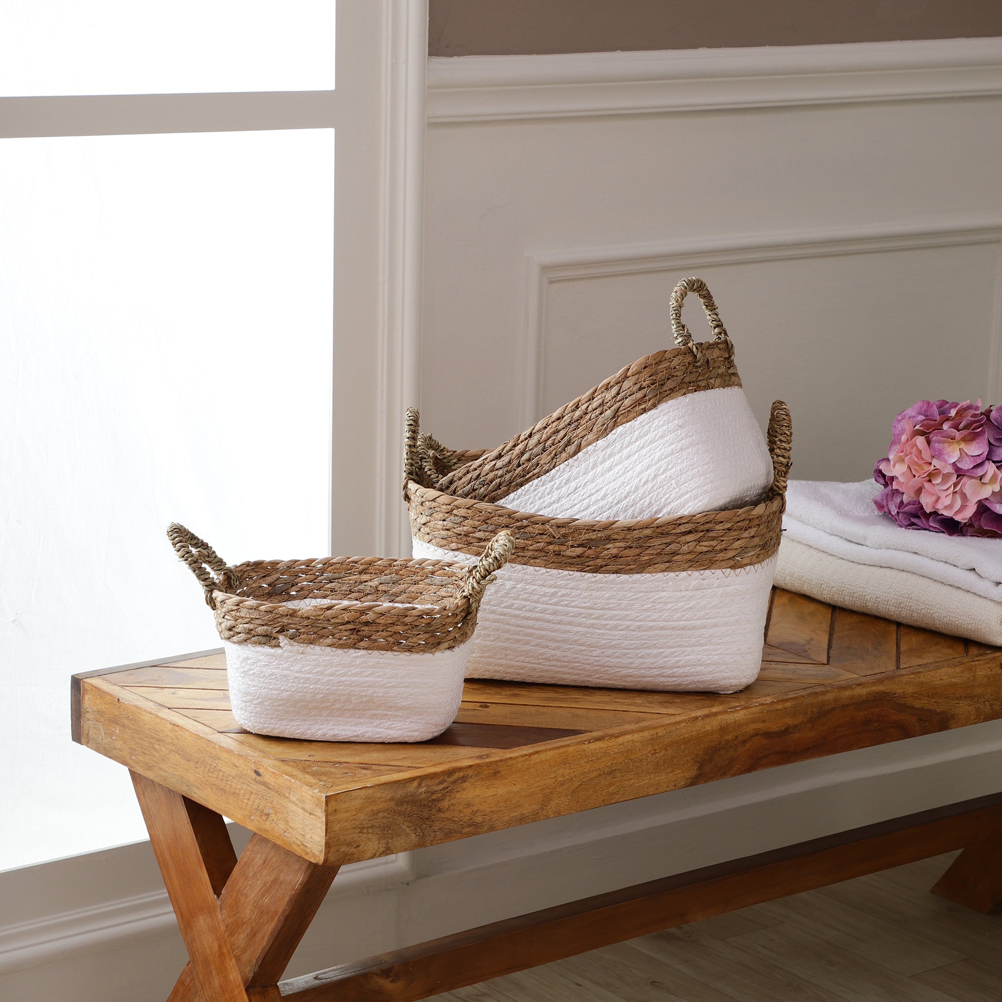 Coastal Braids Storage Baskets (Set of 3)