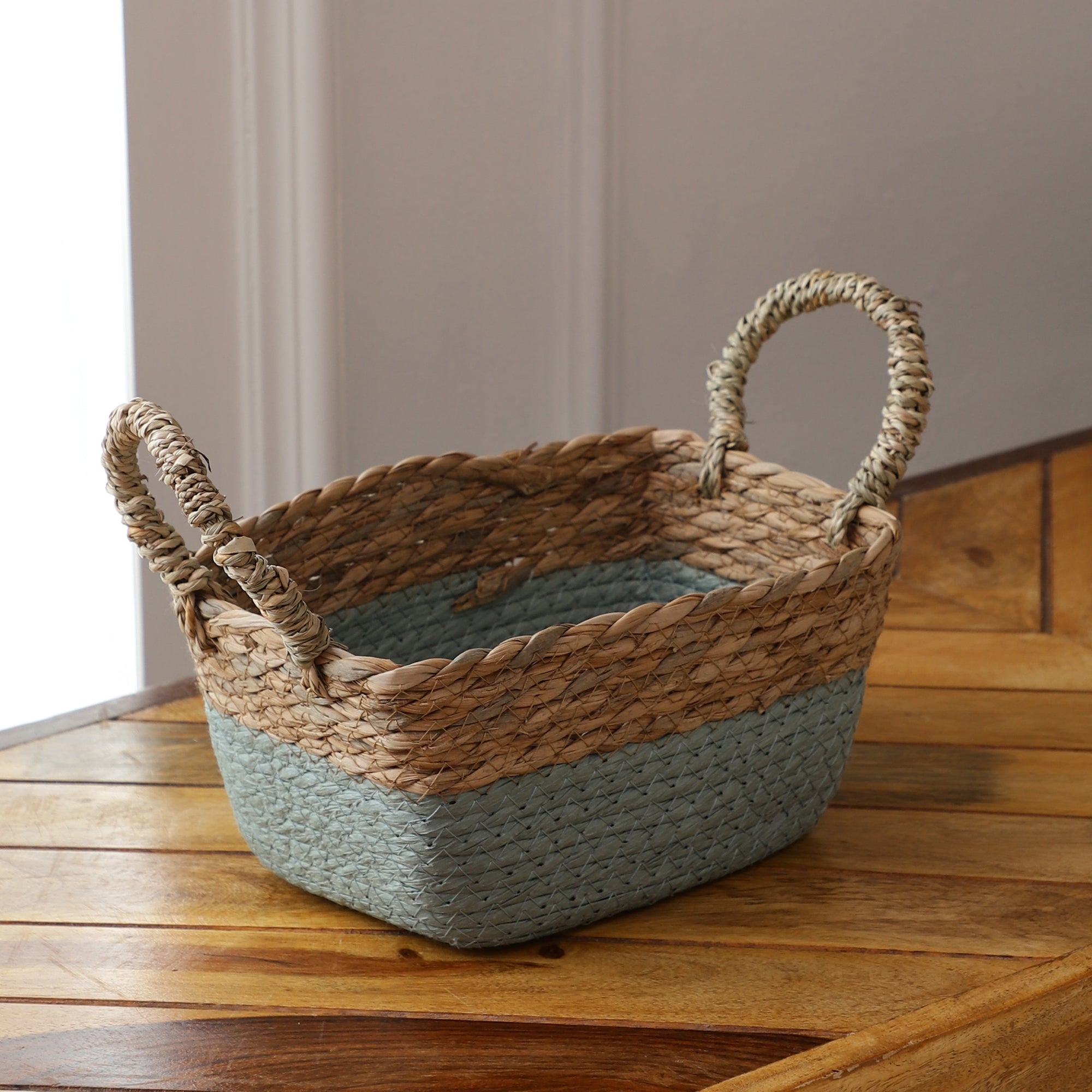 Coastal Braids Storage Bins - Blue (Set of 3)