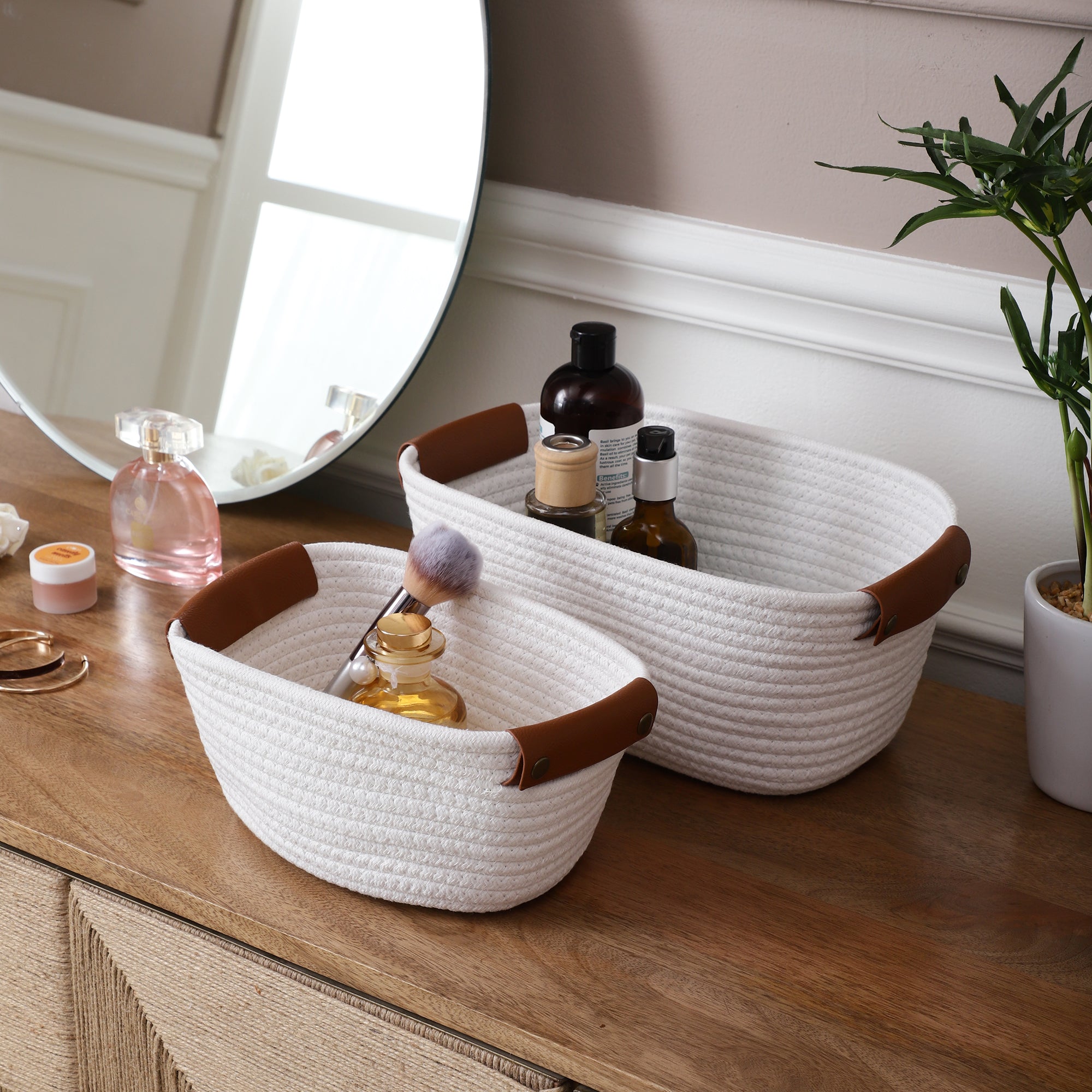 LoftWeave Storage Organizers - White (Set of 2)