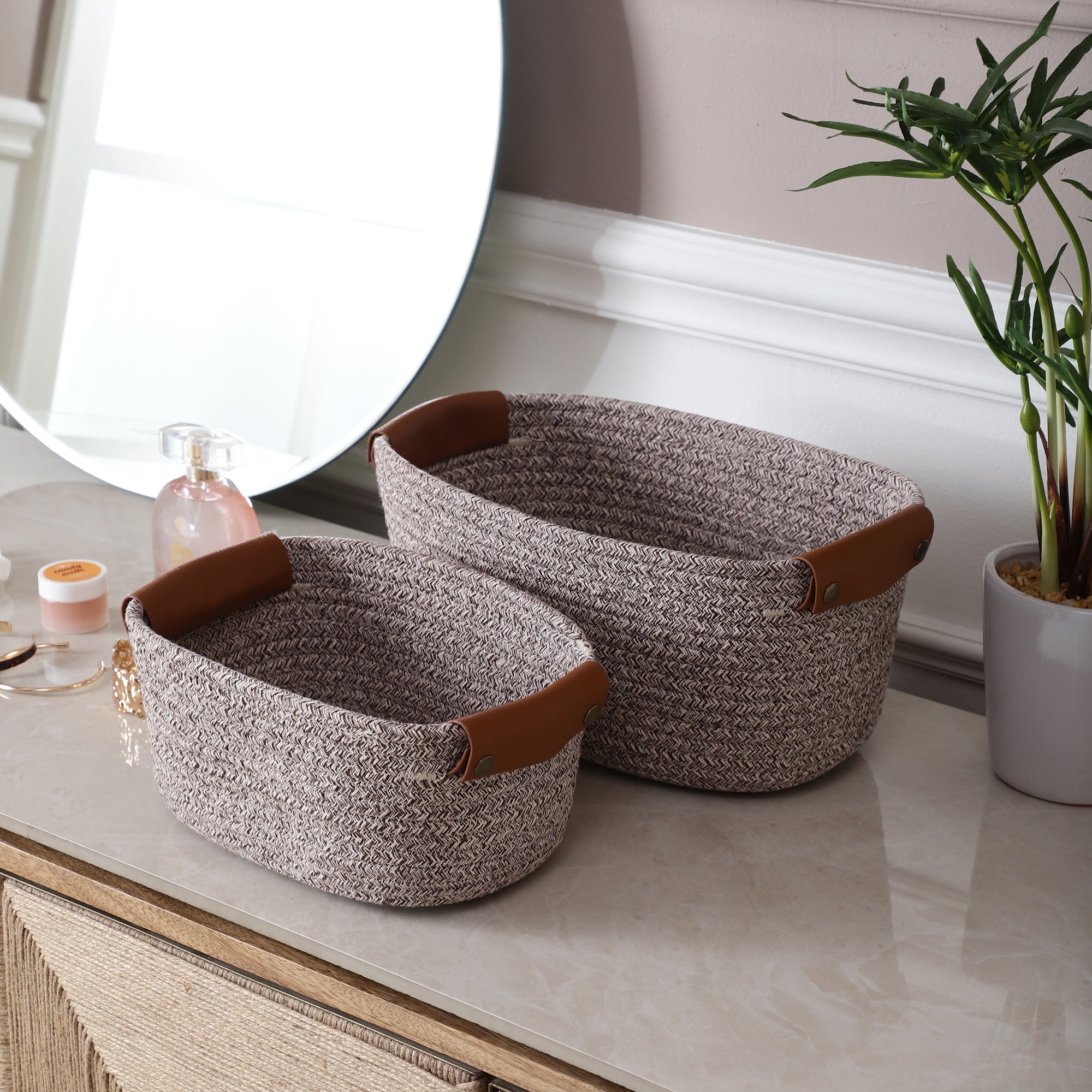 LoftWeave Storage Organizers - Grey (Set of 2)