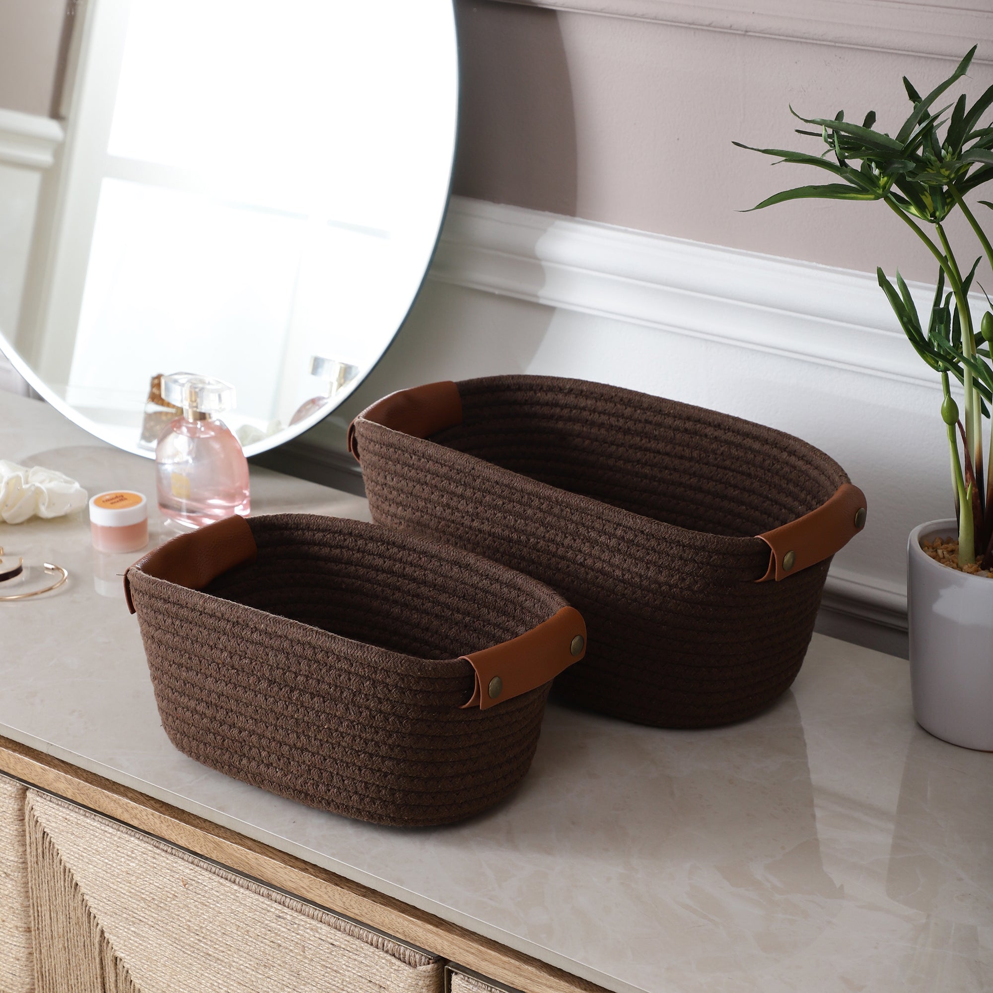 LoftWeave Storage Organizers - Brown (Set of 2)