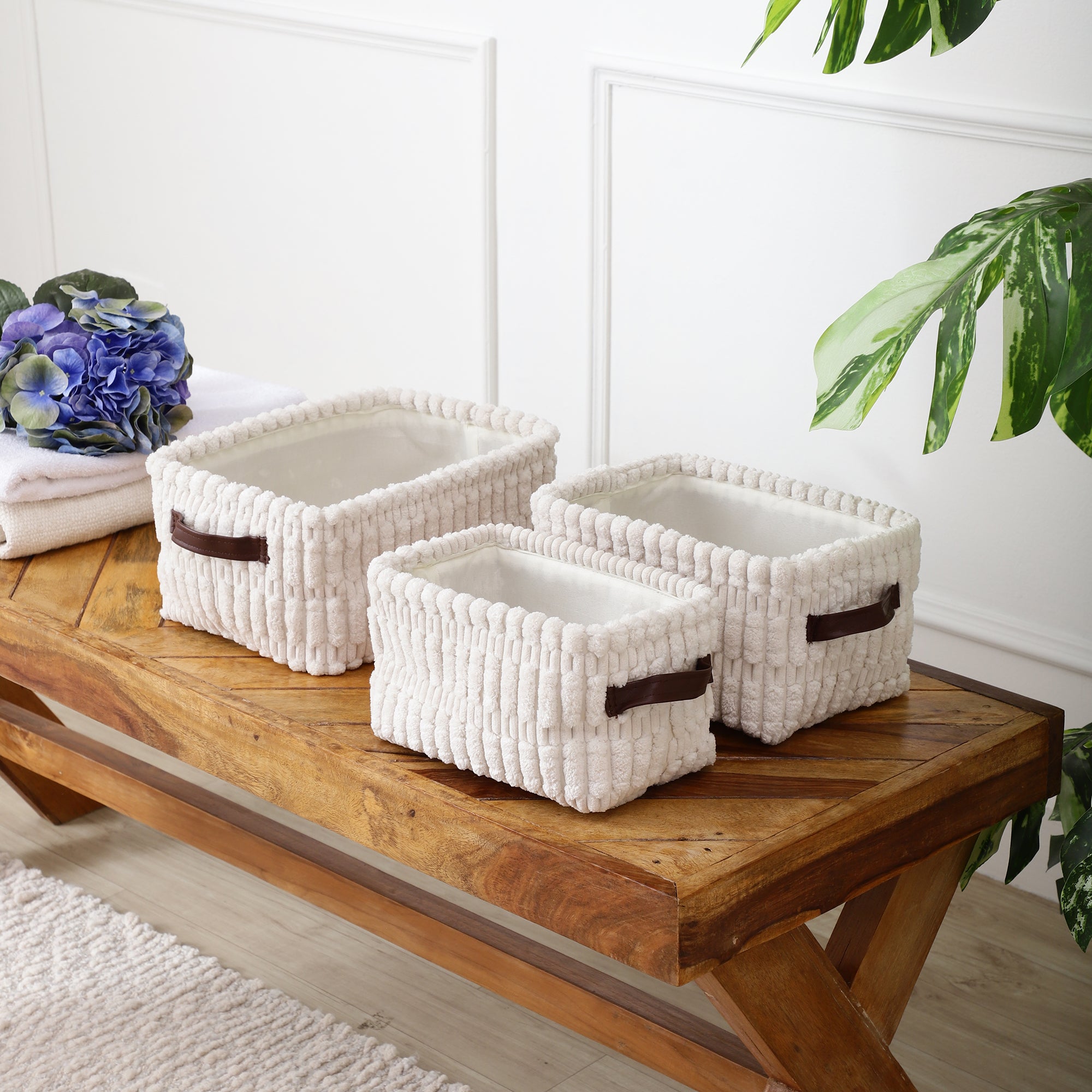 Whiteluxe Storage Organisers (Set of 3)