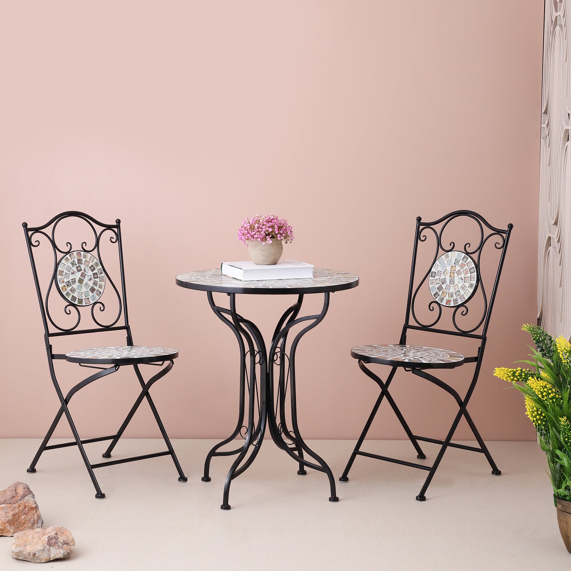 Seville Outdoor Chairs & Table (Set of 3)