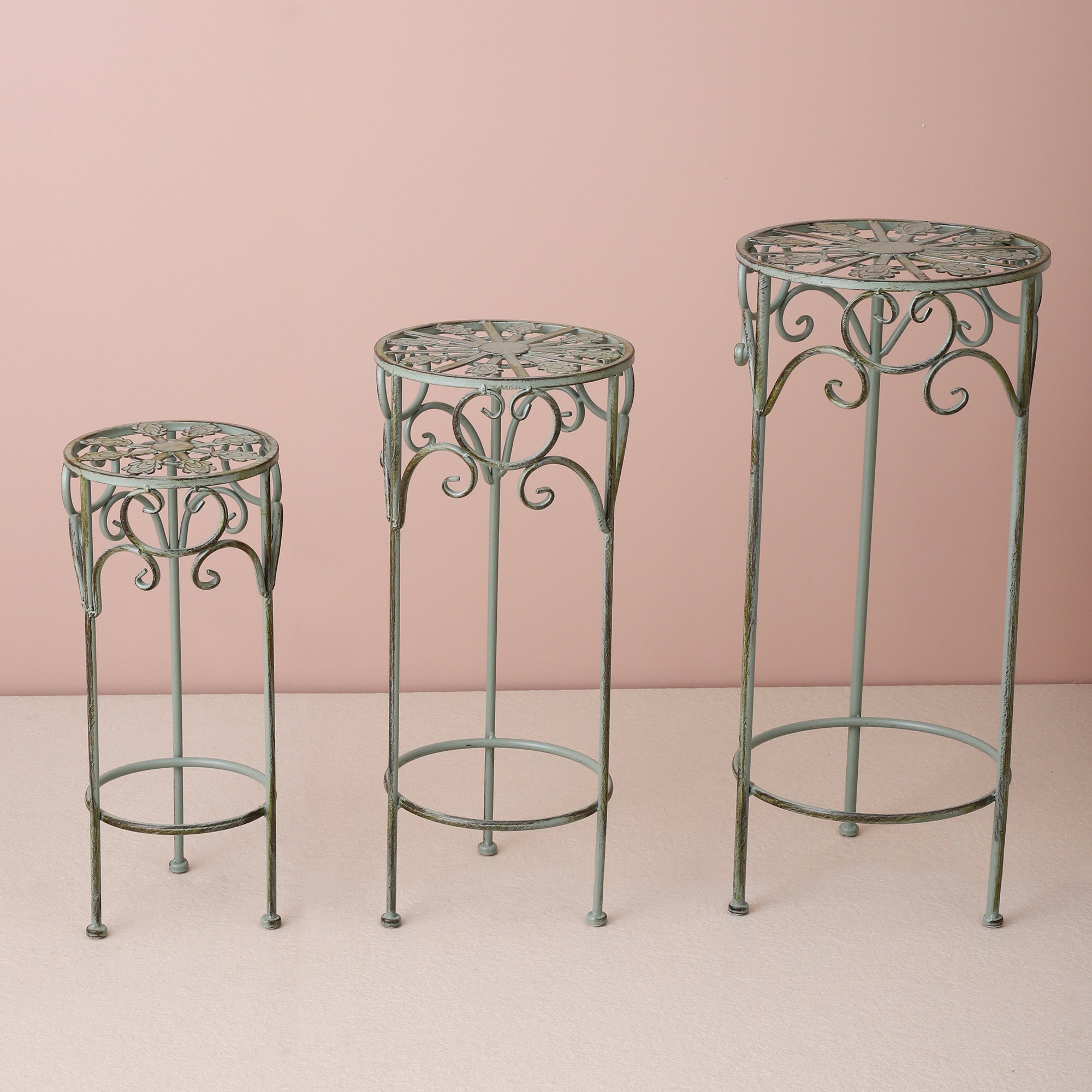 Olive Garden Round Decorative Tables (Set of 3)