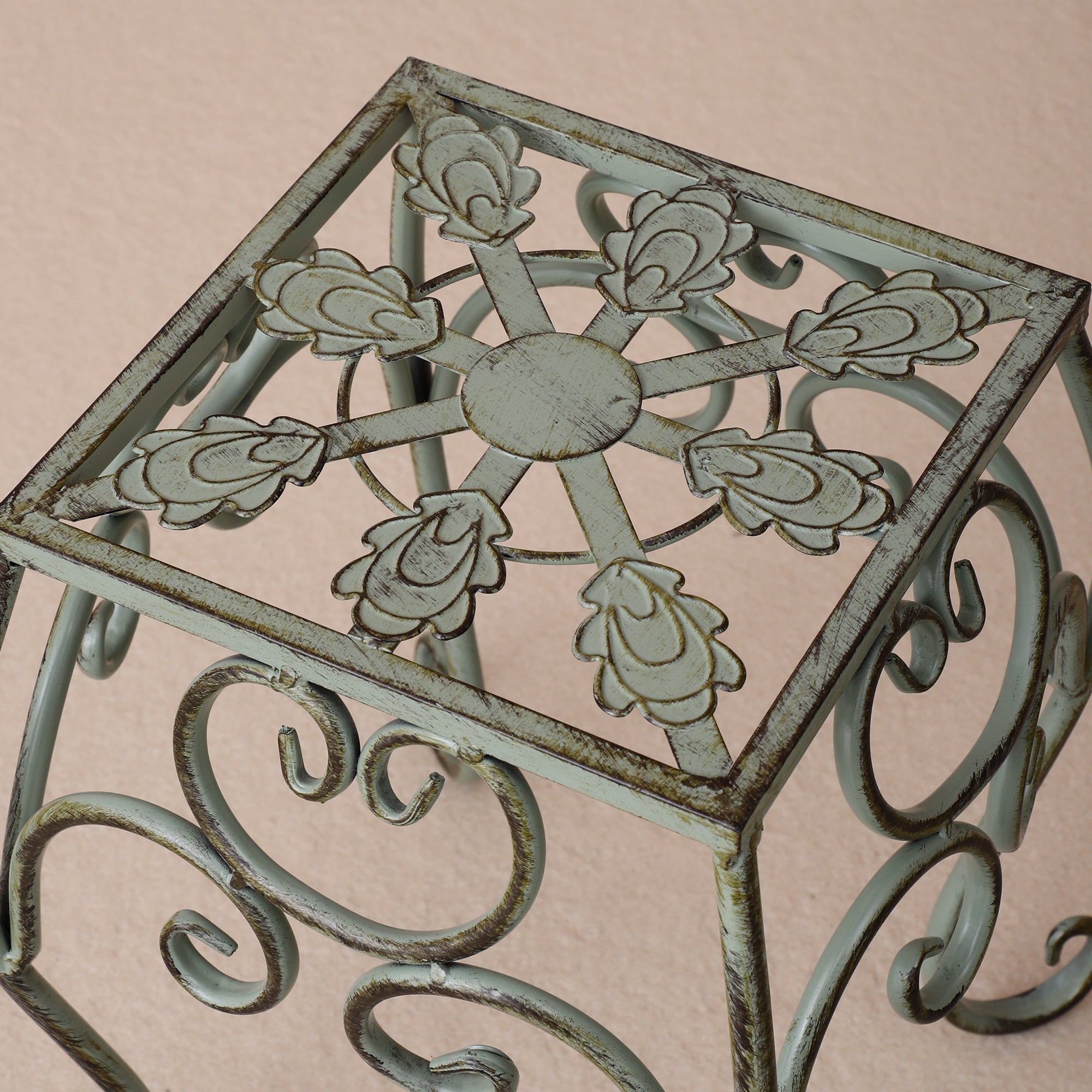 Olive Garden Square Decorative Short Tables (Set of 2)