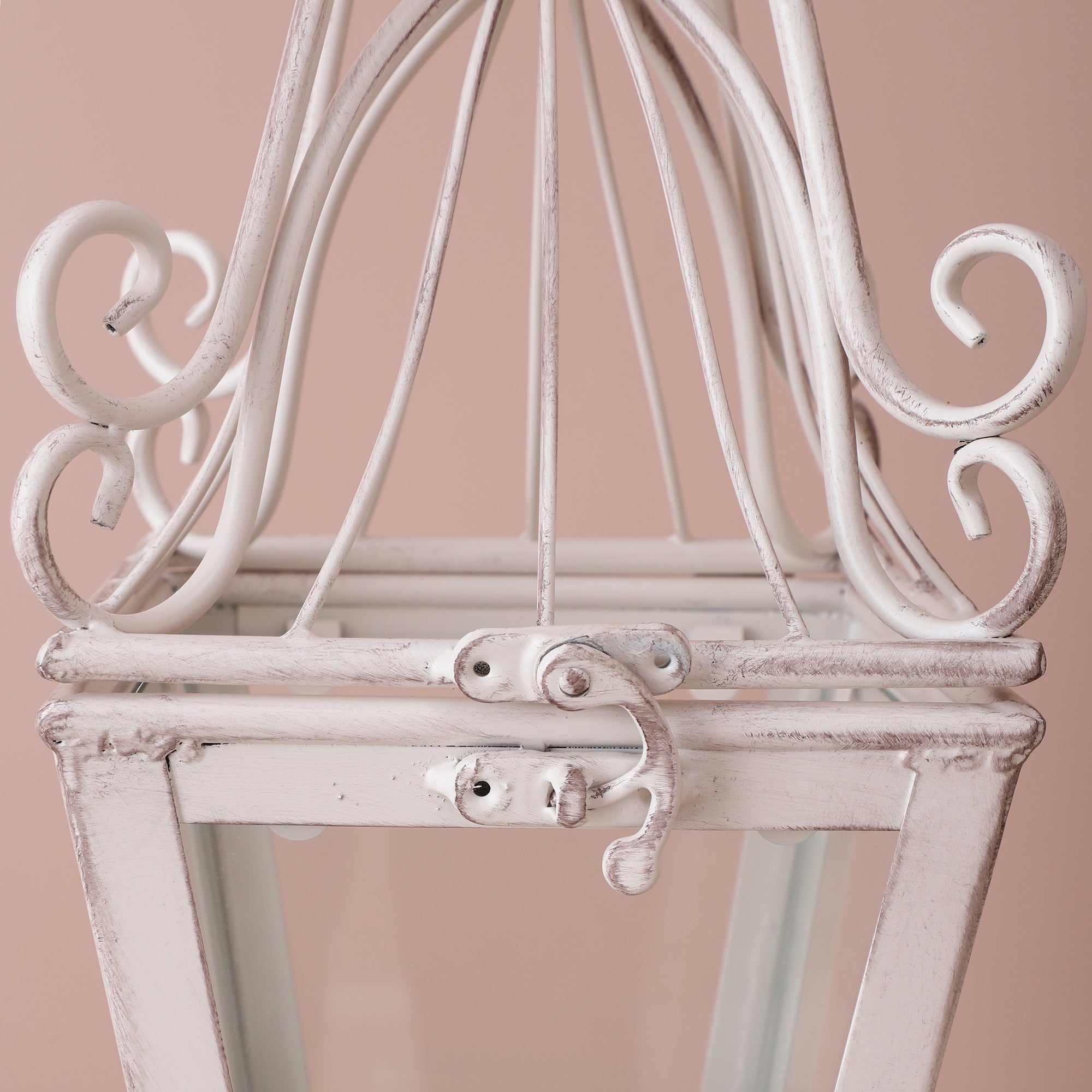 Victorian White Lamp Post