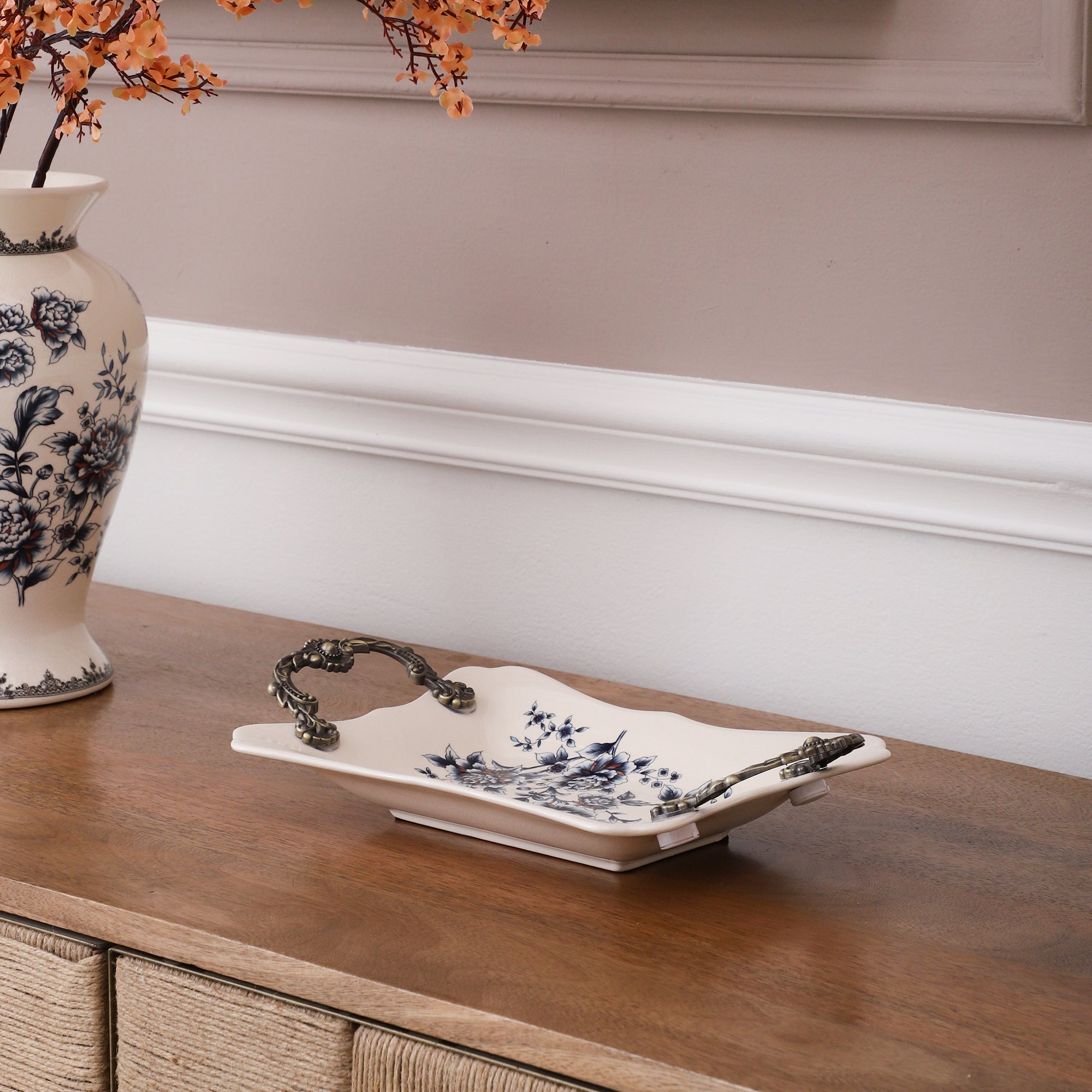 Blue Regal Serving Tray