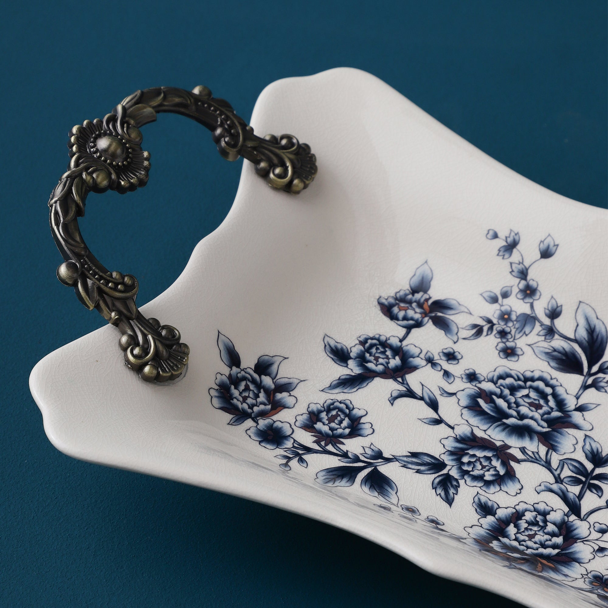 Blue Regal Serving Tray