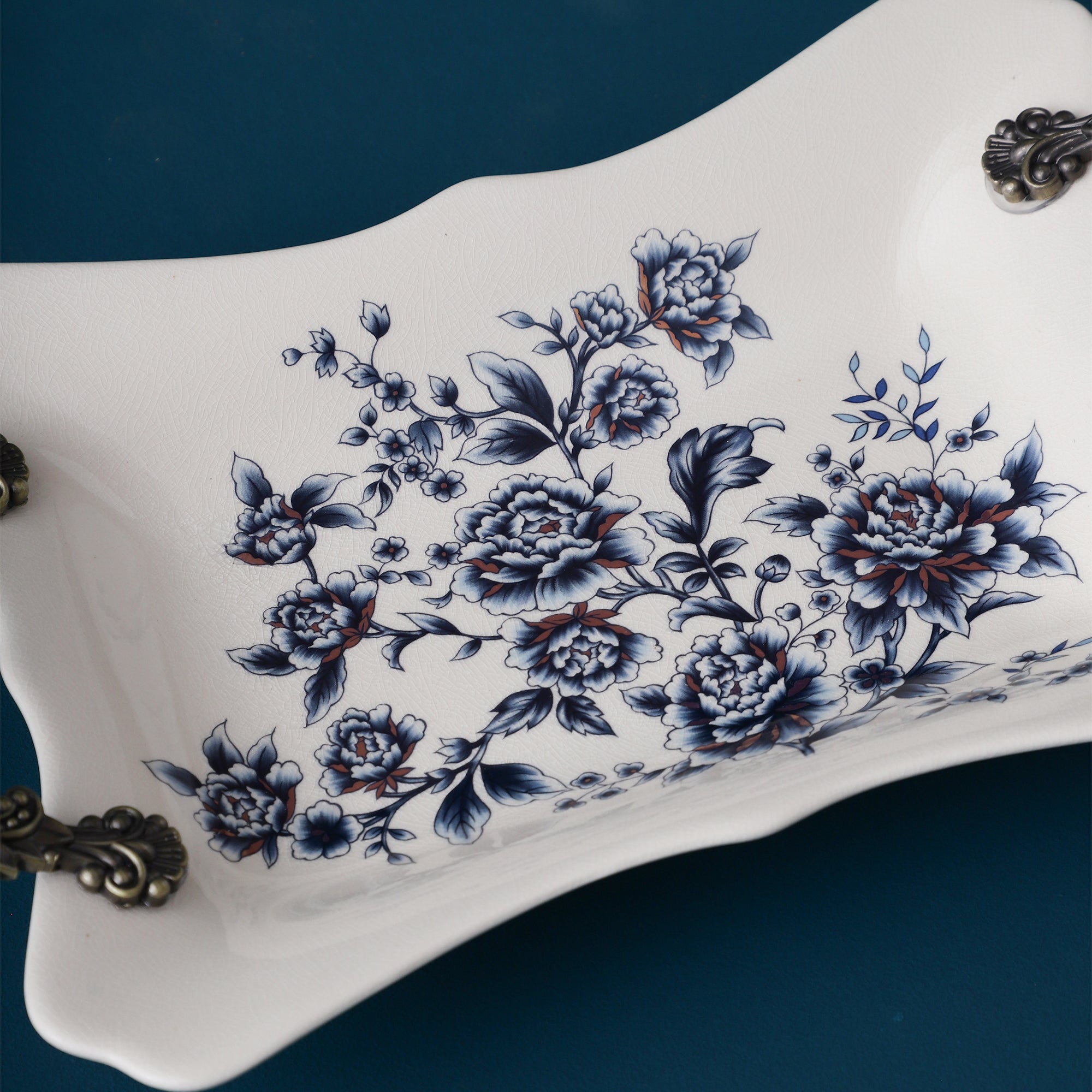 Blue Regal Serving Tray
