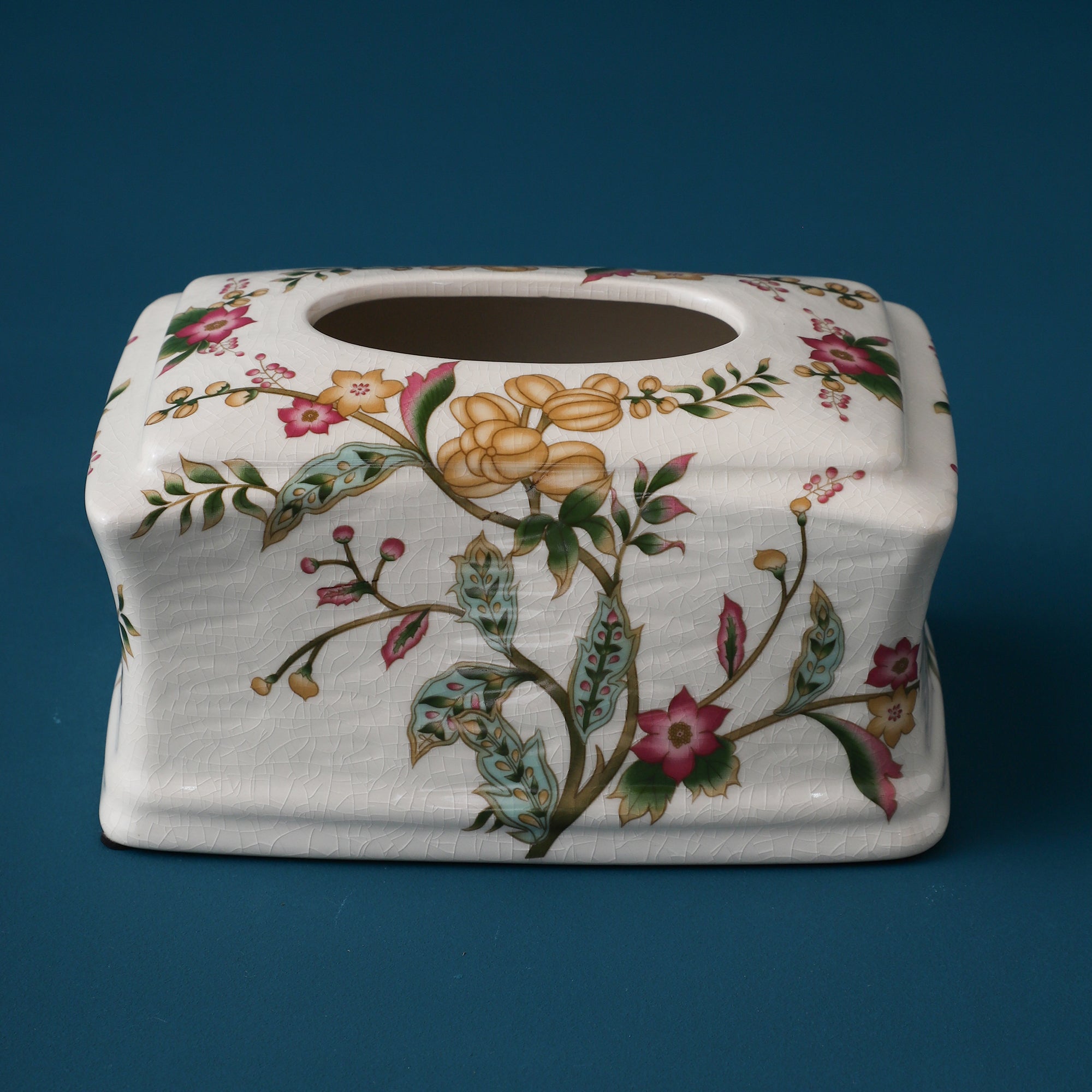 Yellow Regal Ceramic Tissue Box