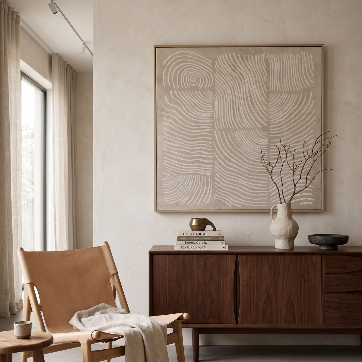 Ivory Timberline Textured Canvas