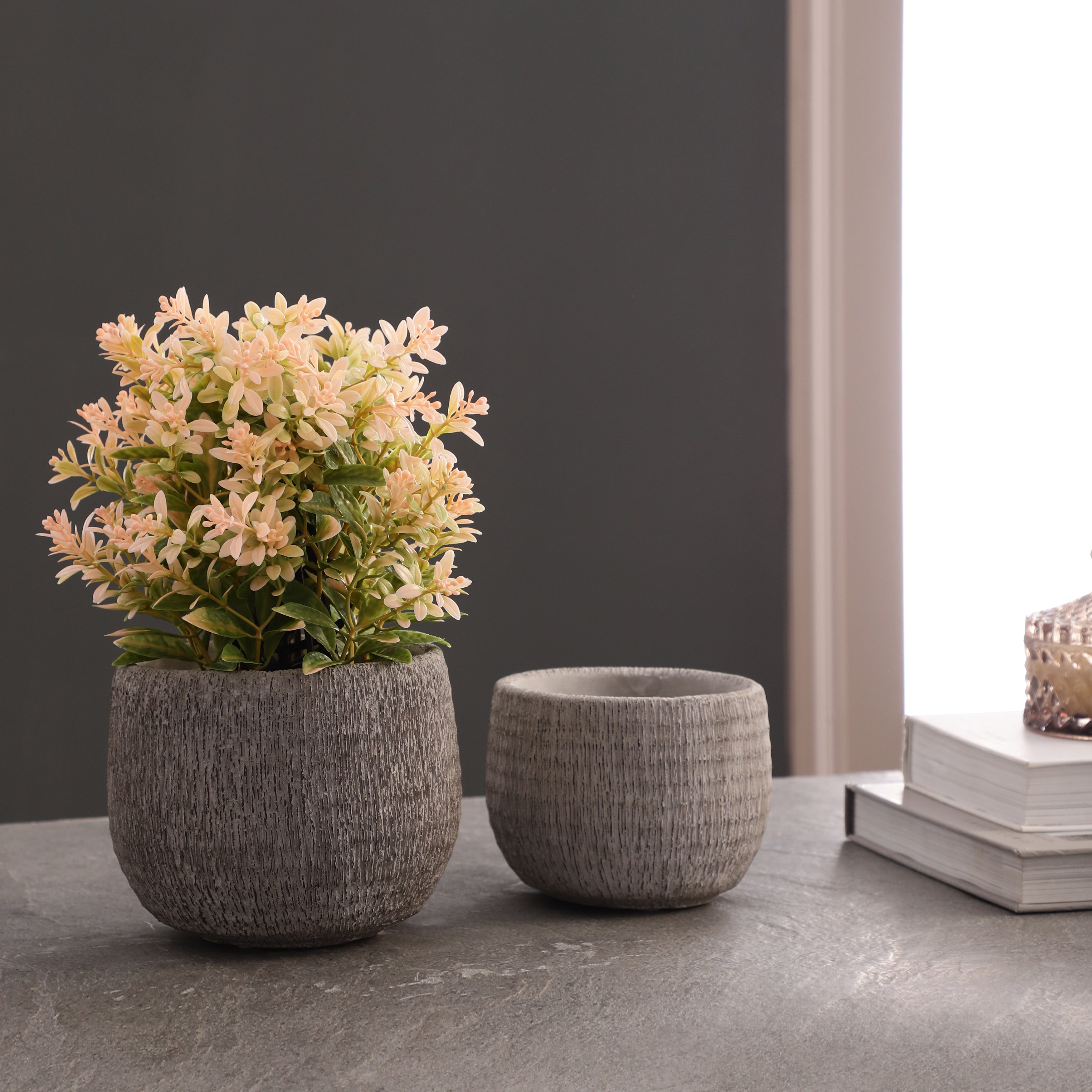 Texture Grey Planter (Single)
