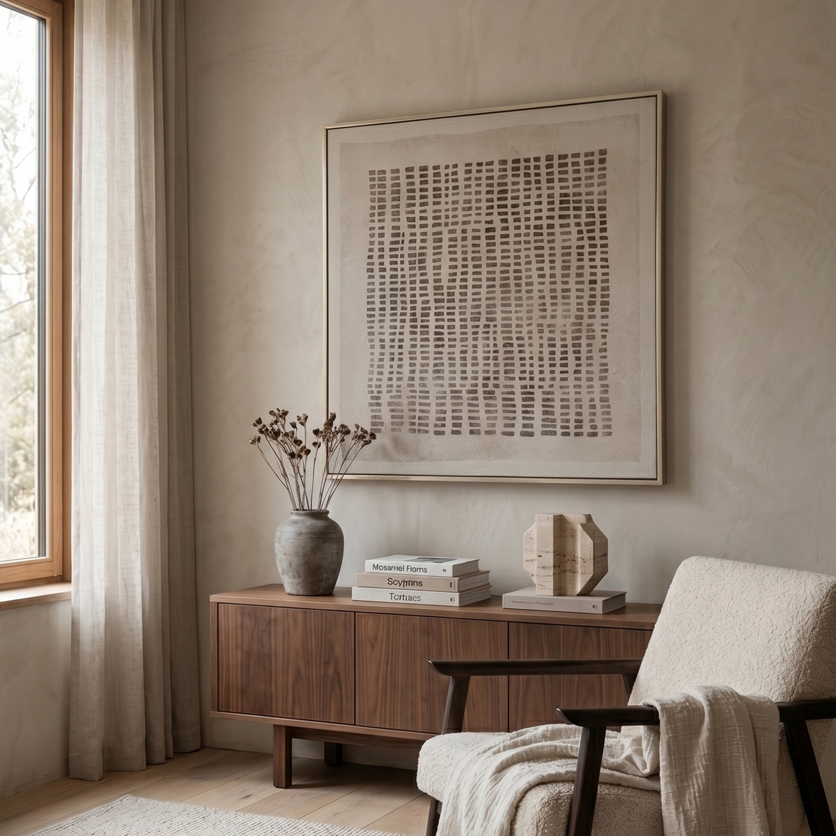 Linen Cadence Minimalist Canvas