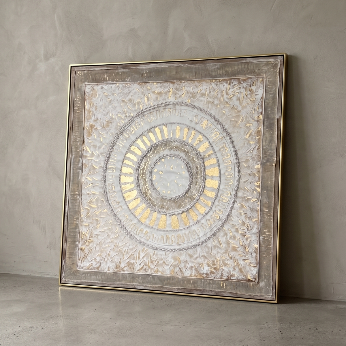 Mandala Relic Gilded Canvas