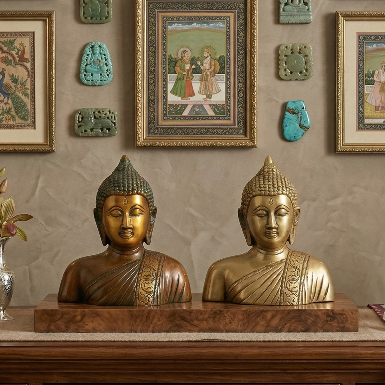 Poised Buddha Metal Table Top (Single)