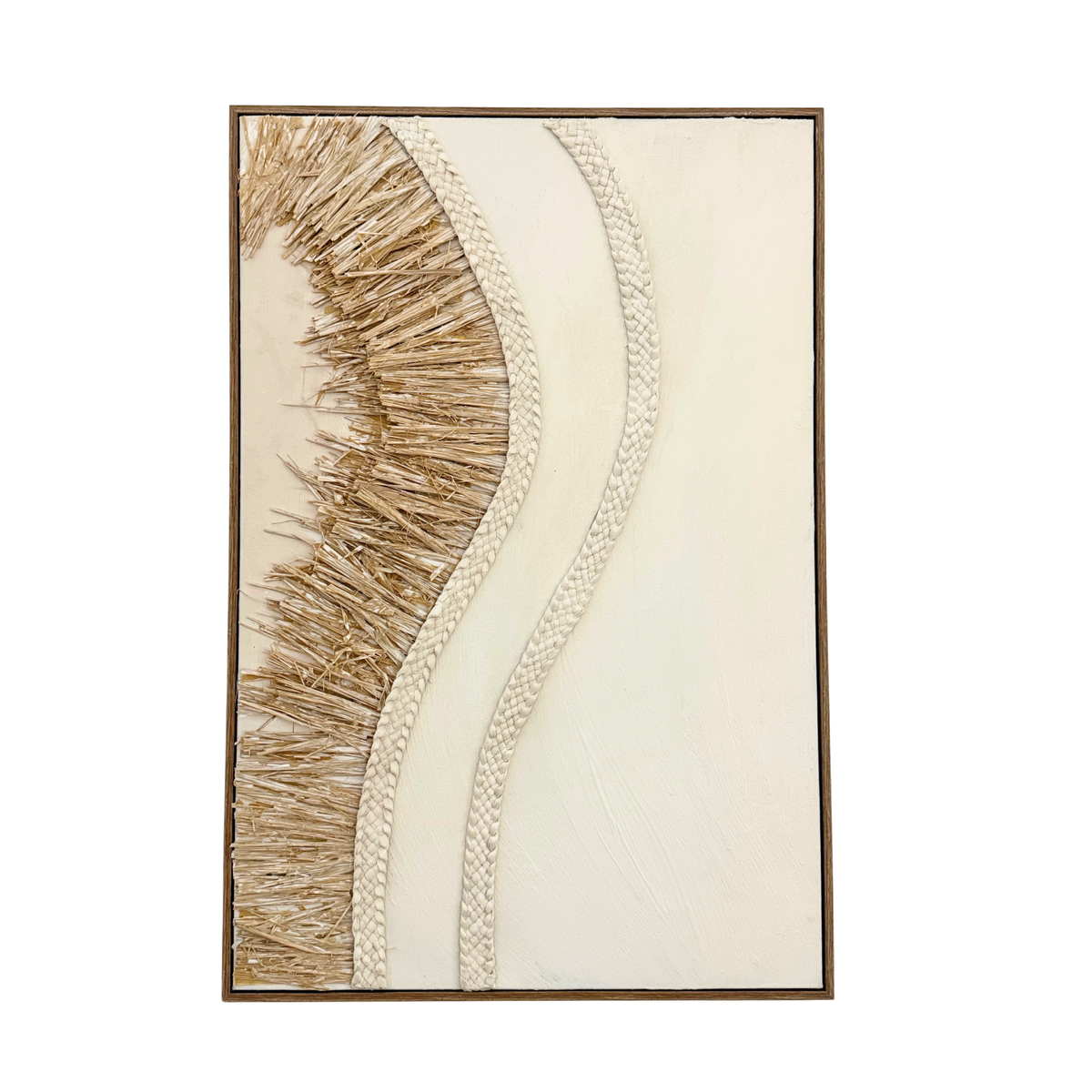 Golden Tide Straw Canvas Art