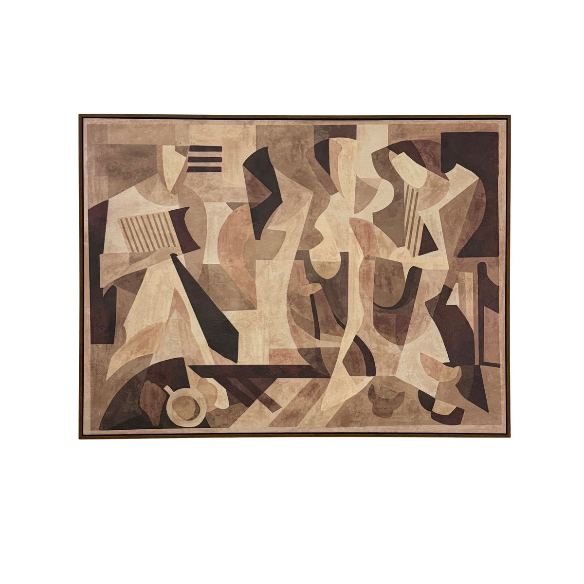 Cubist Reverie Textured Canvas