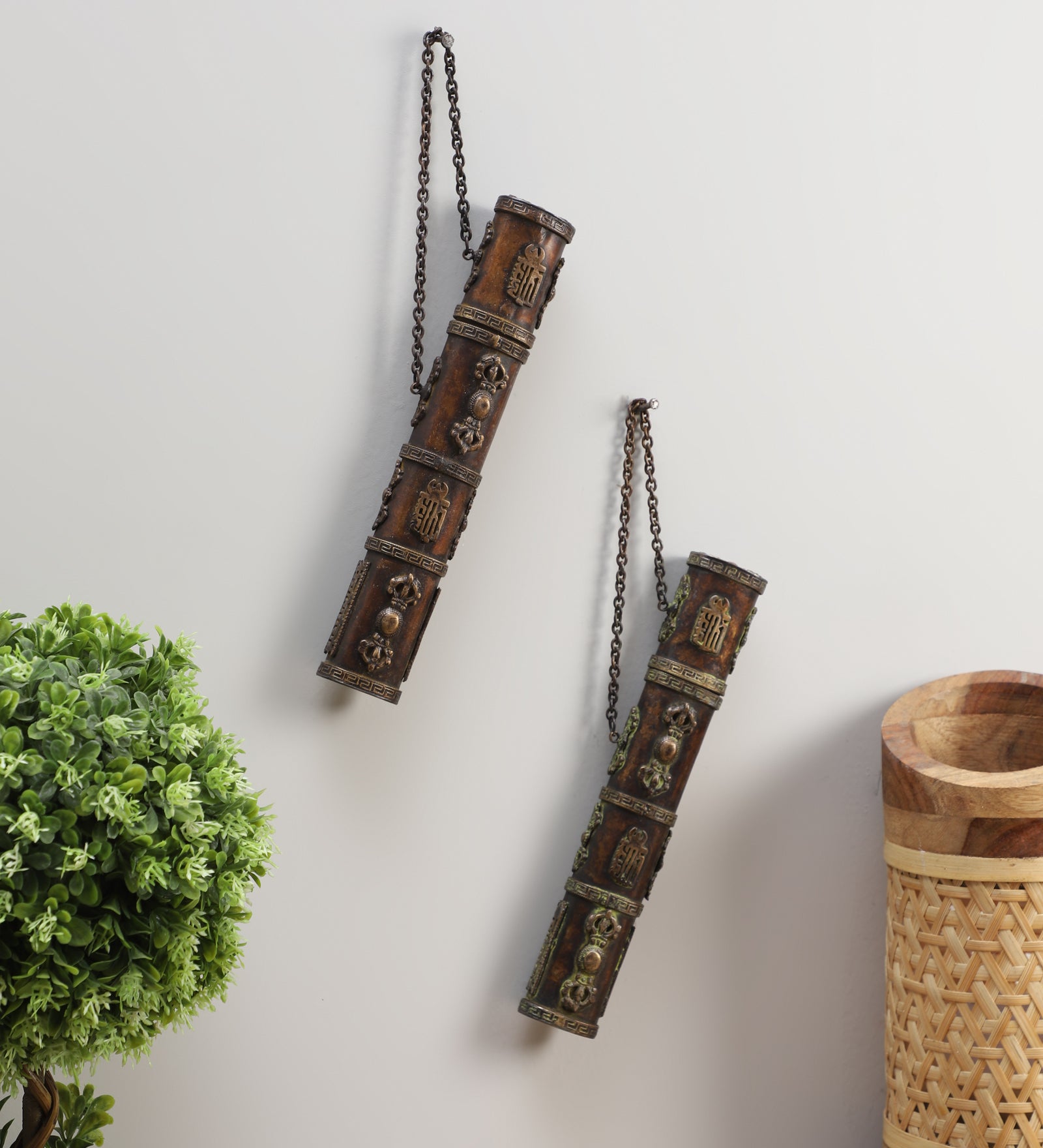 Vintage Oval Message Box (set of 2)