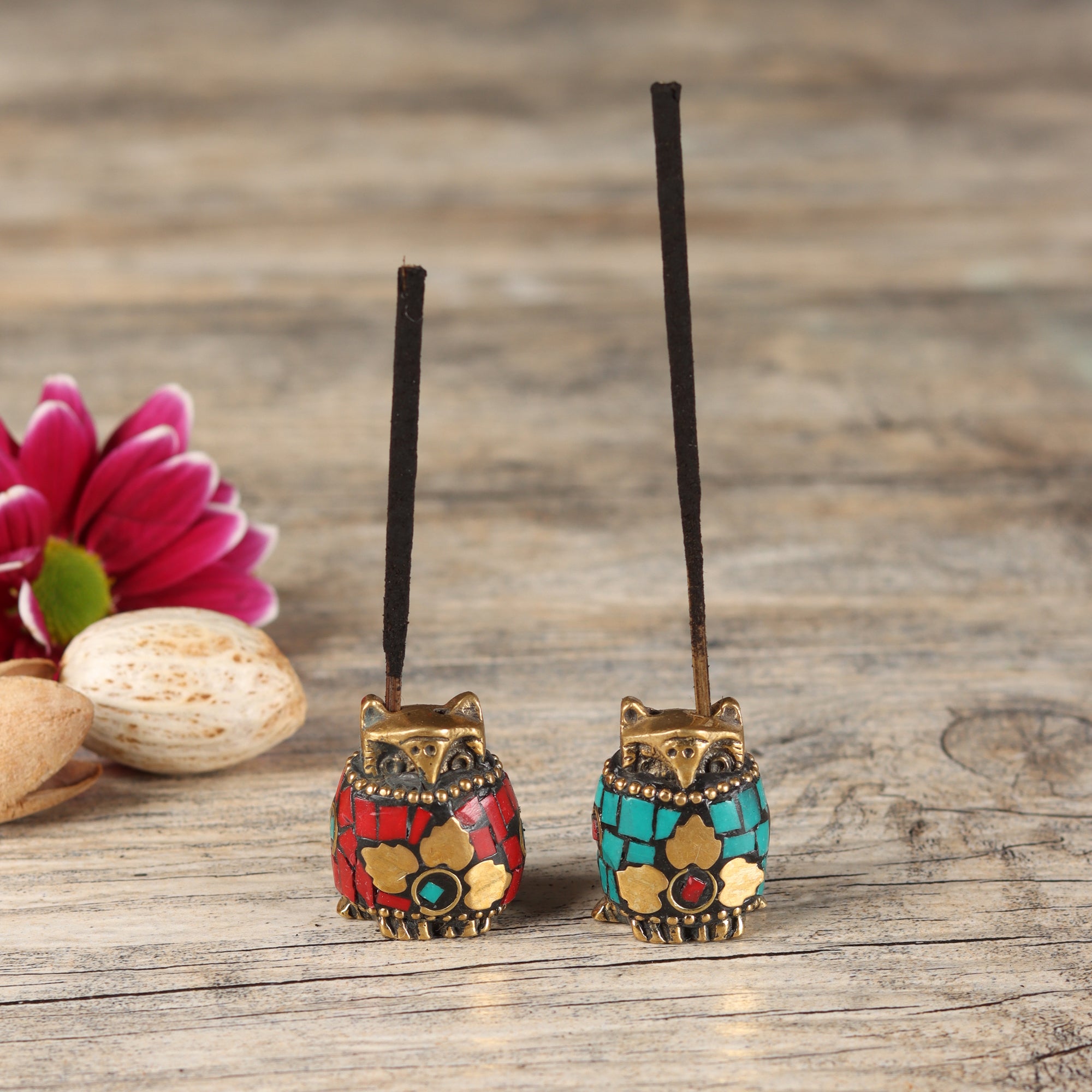 Tiny Owls - Incense Holders (set of 2)