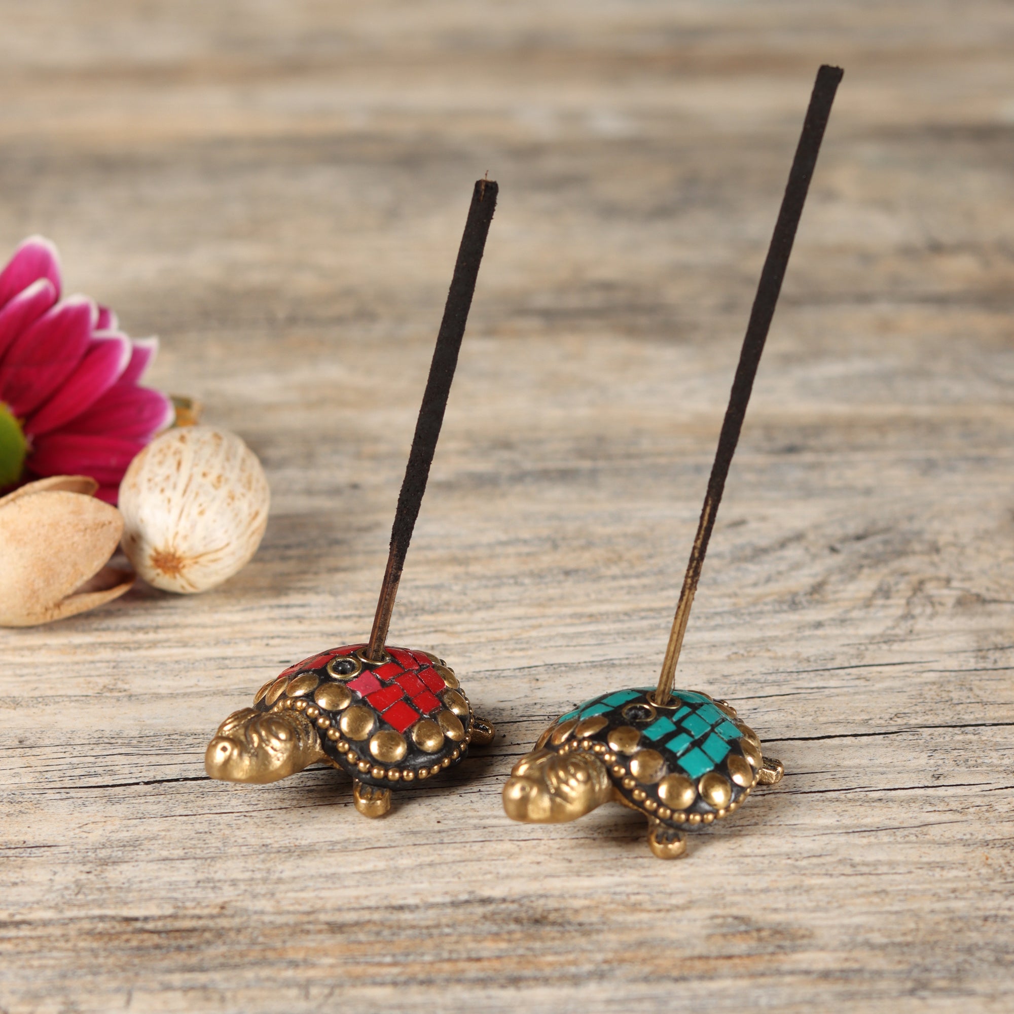 Tiny Turtles - Stone Incense Holders (set of 2)