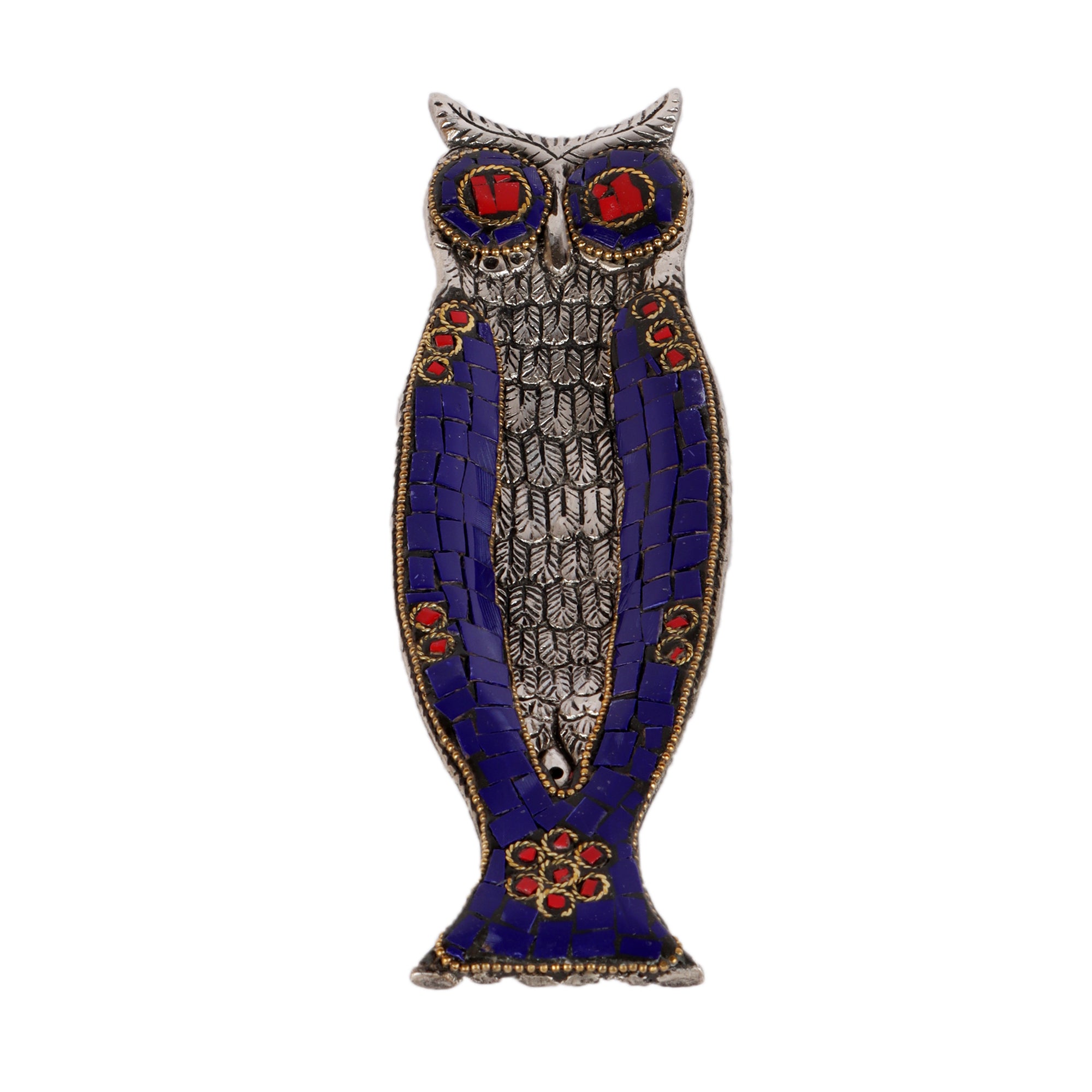 Blue Owl - Incense Holder