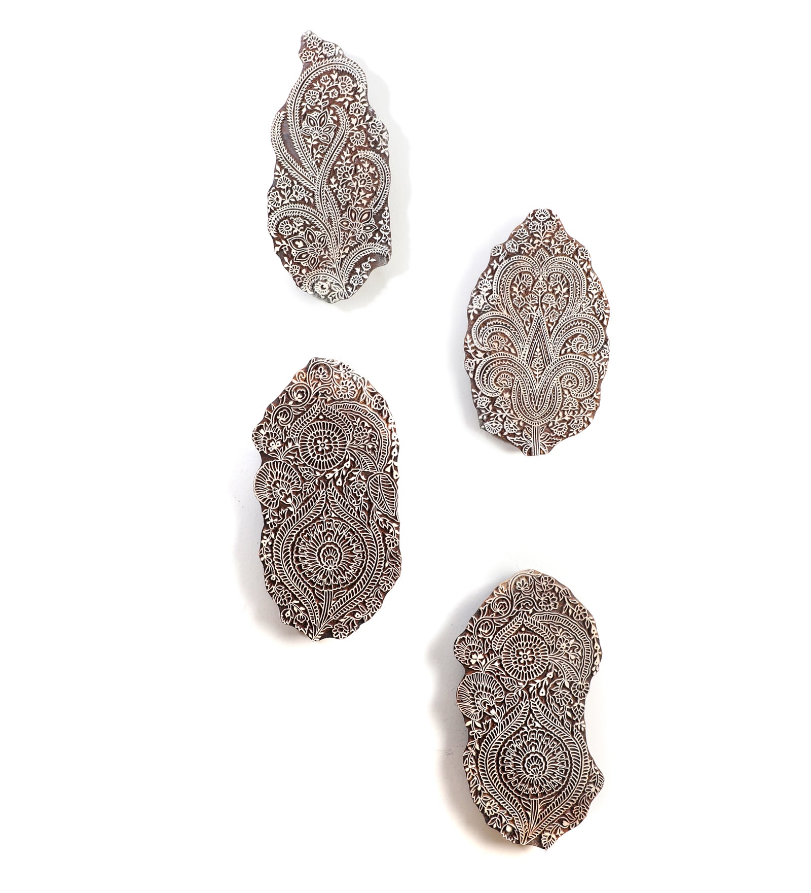 Ethnic Motifs - Handcarved Wall Hanging (set of 4)