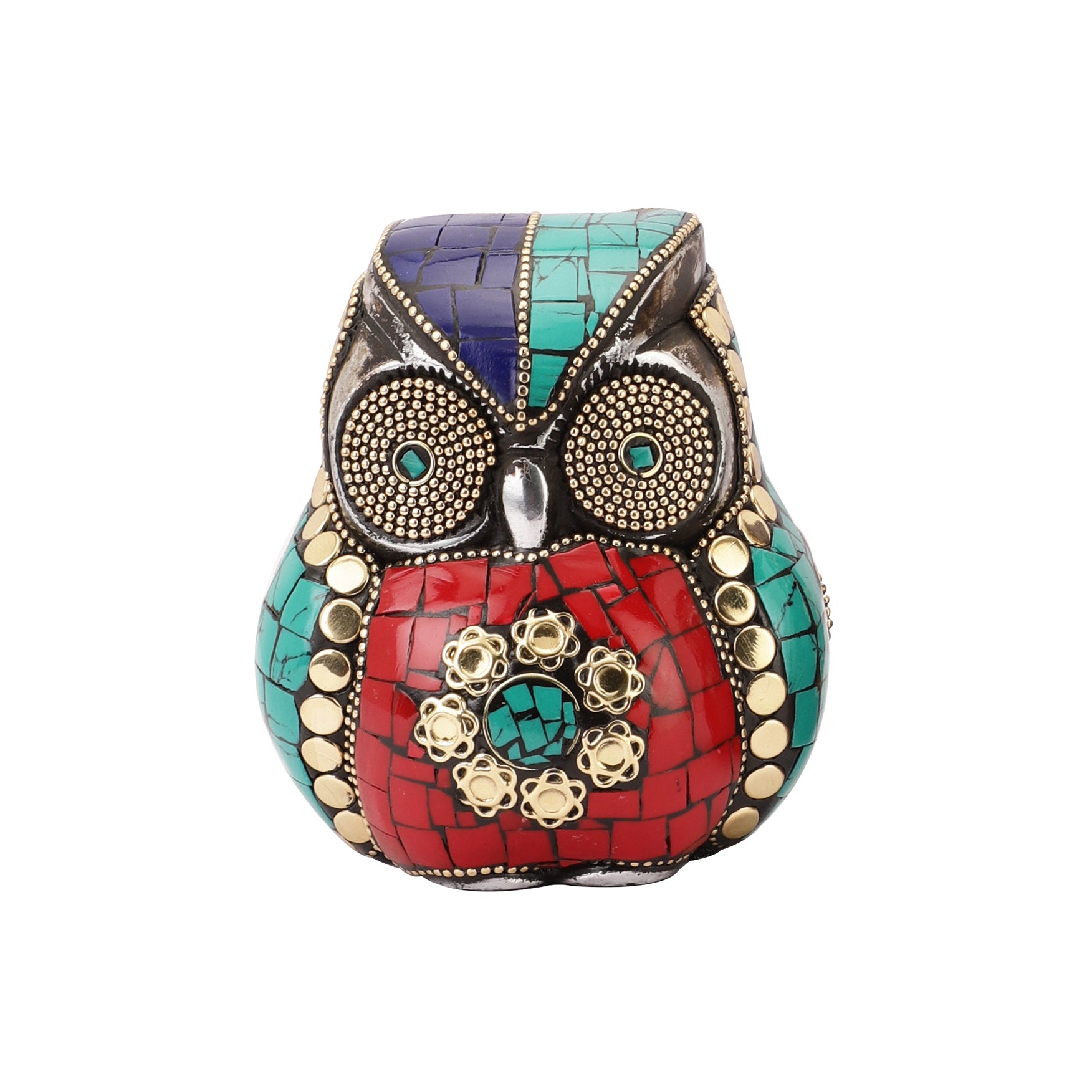 Multicolour Stone Owl (Single)