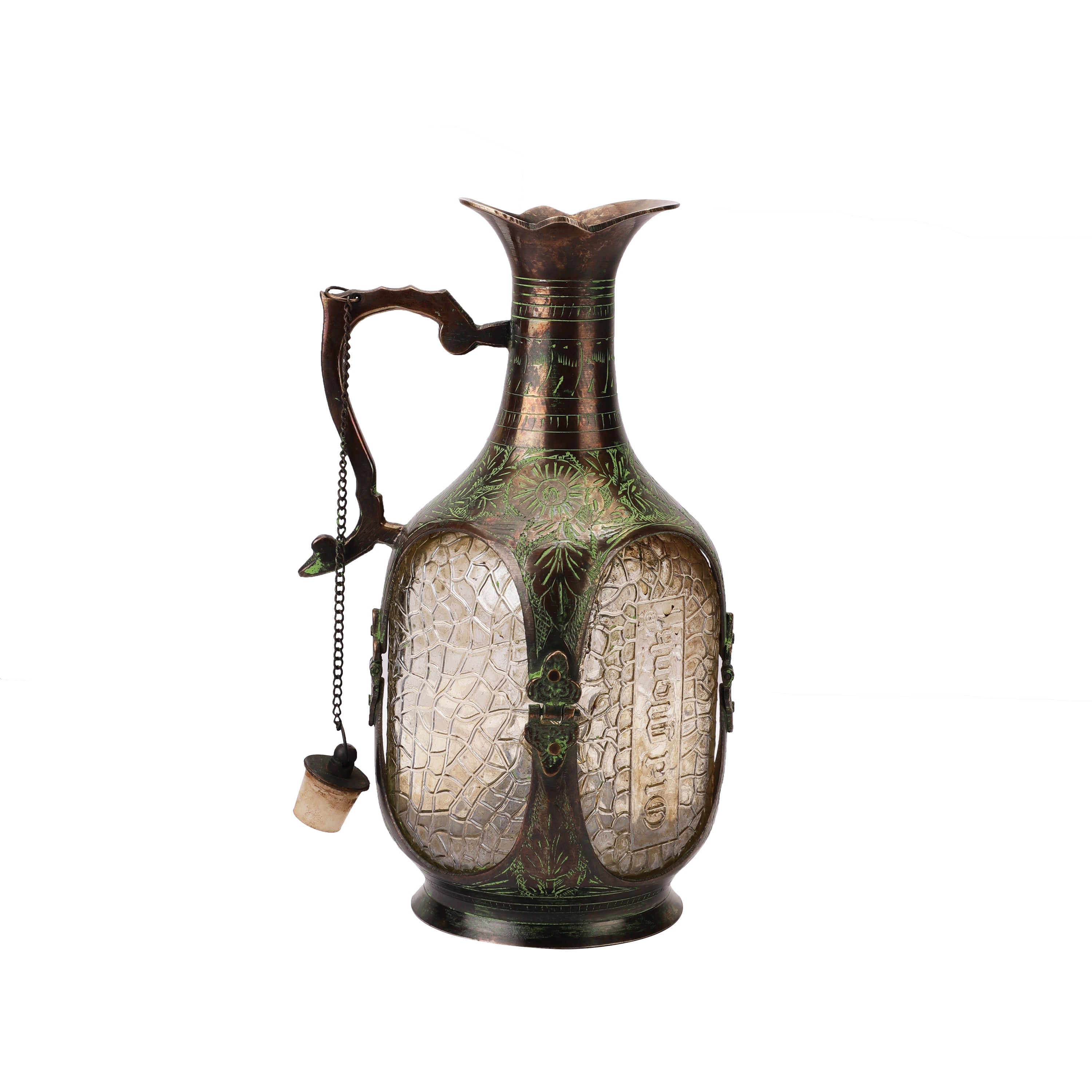 Antique Decorative Decanter (Green)