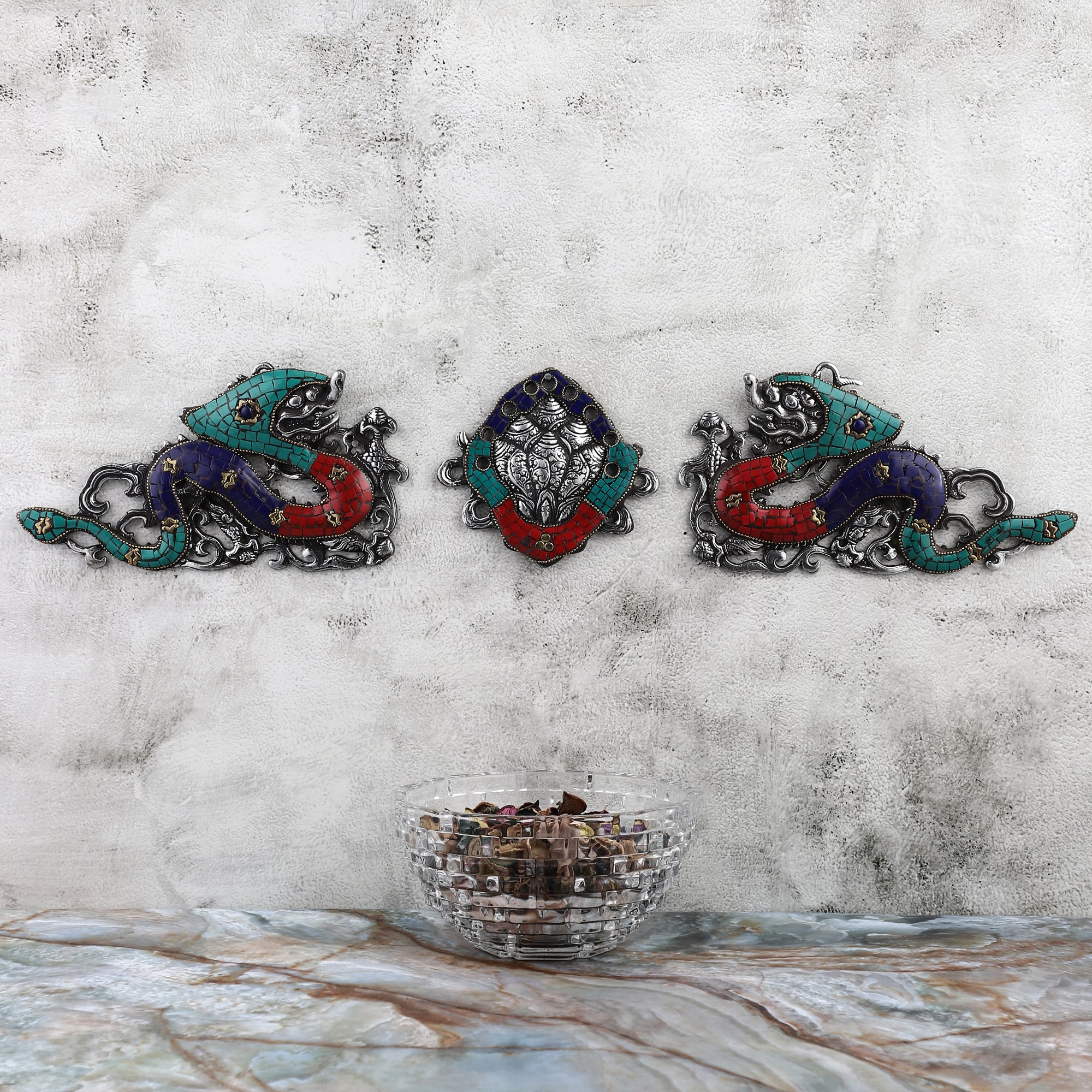 Dragons of Fortune (Stone Finish)