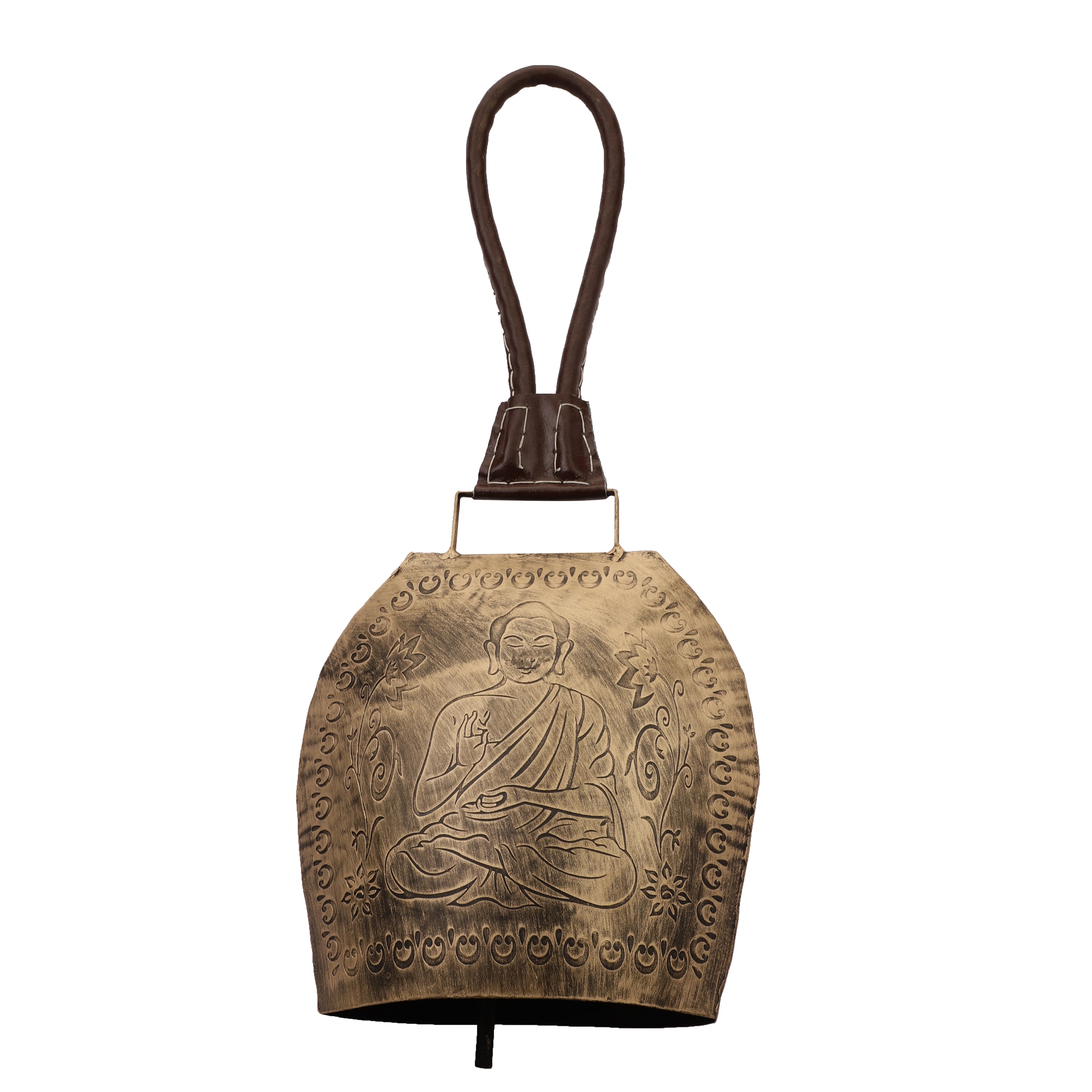Buddha Motif Hanging Cow Bell