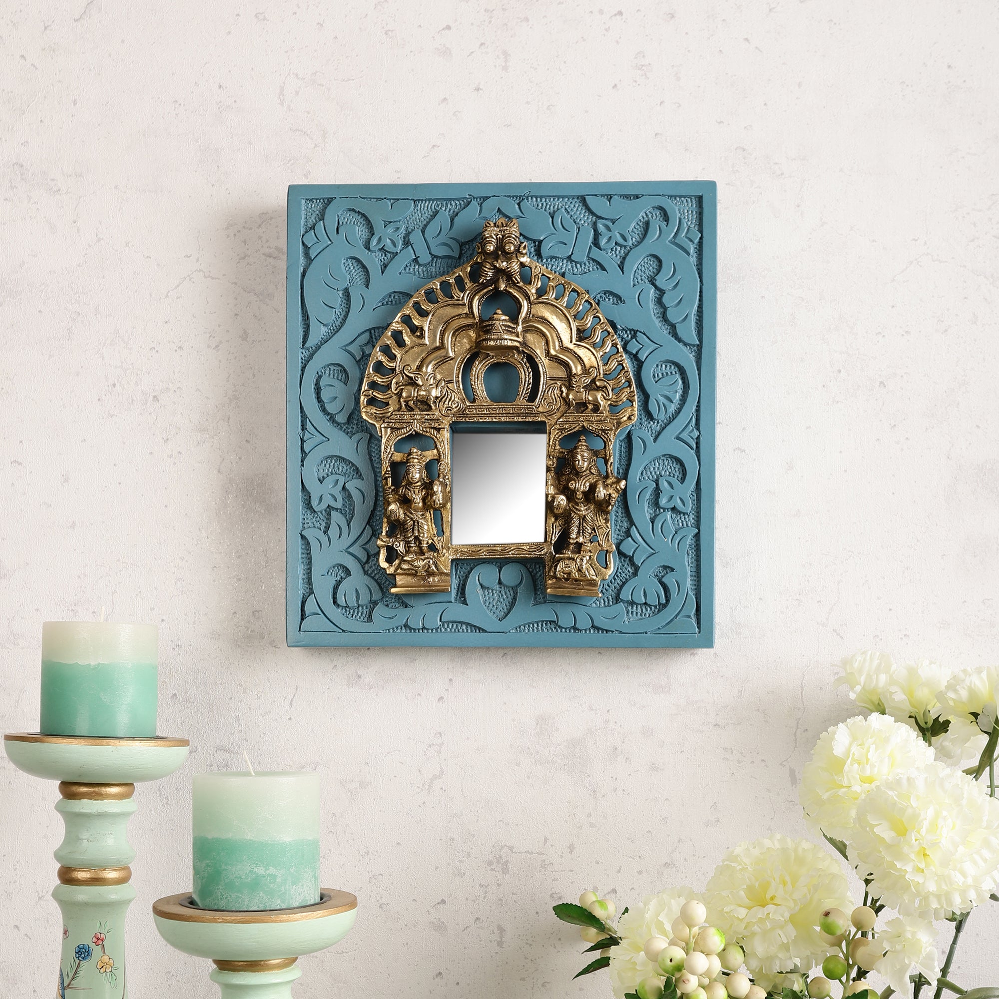 Gauhar Blue Framed Prabhavali