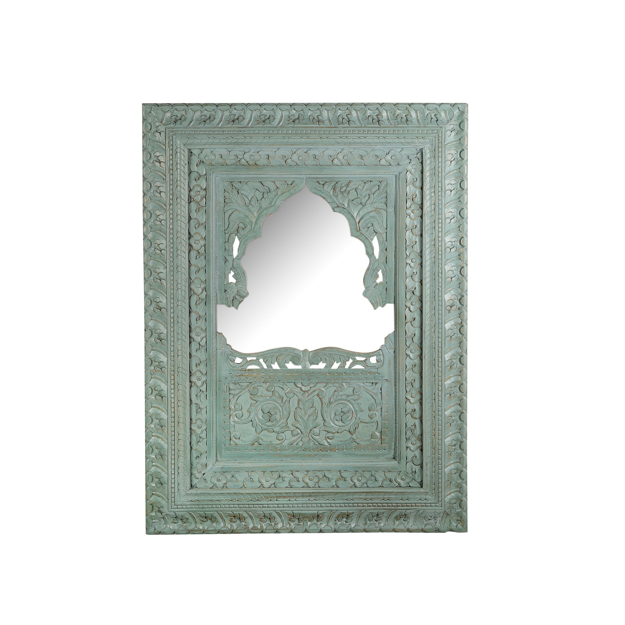 Falak Hand Carved Wall Mirror