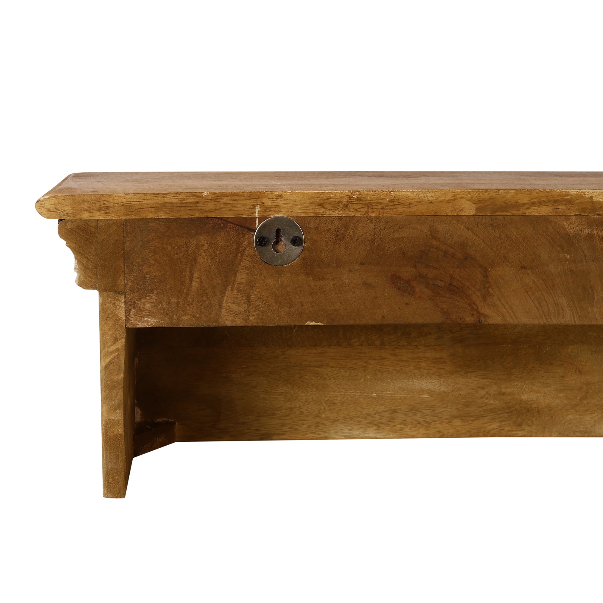 Phoolwari Hand Carved Wall Shelf