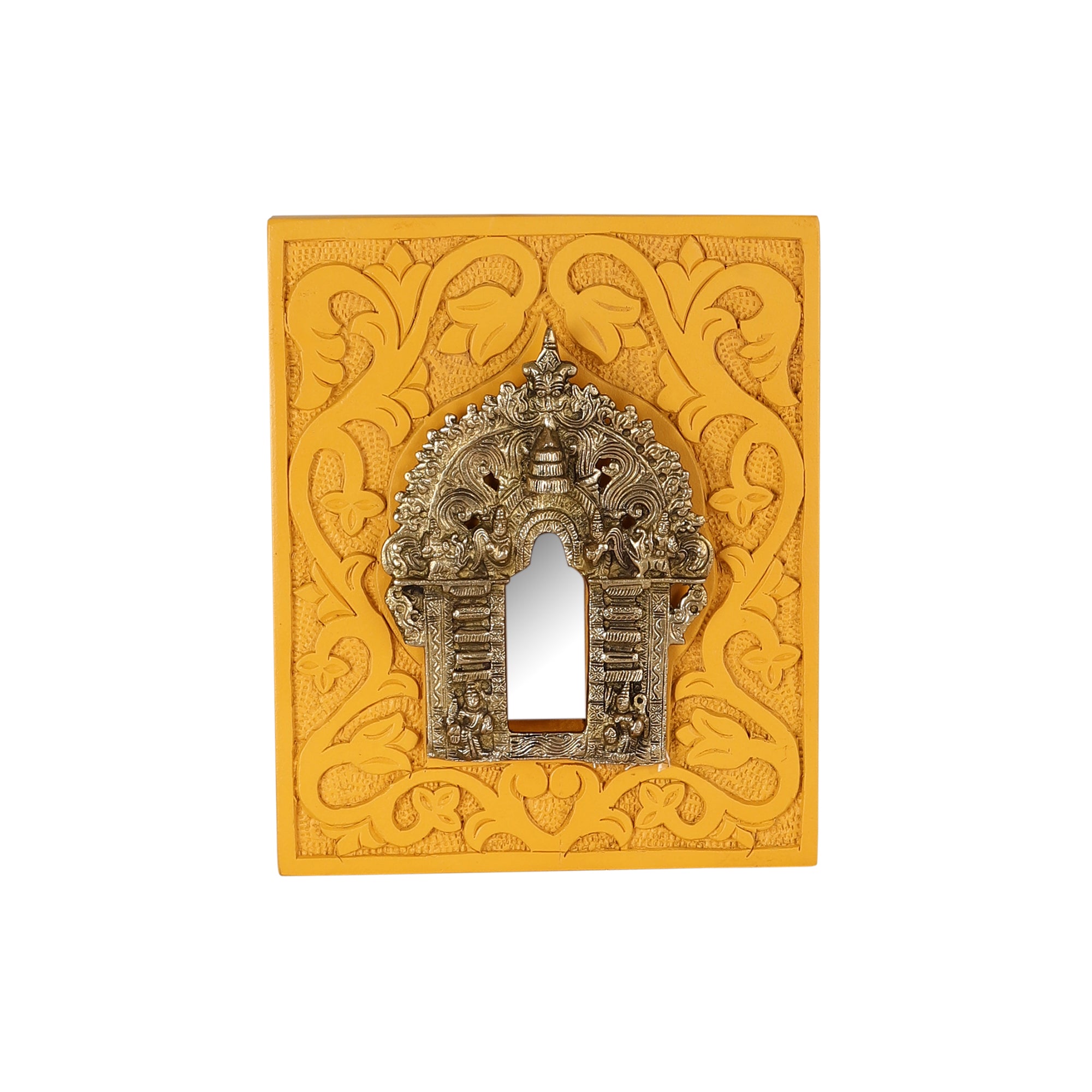 Gauhar Yellow Framed Prabhavali