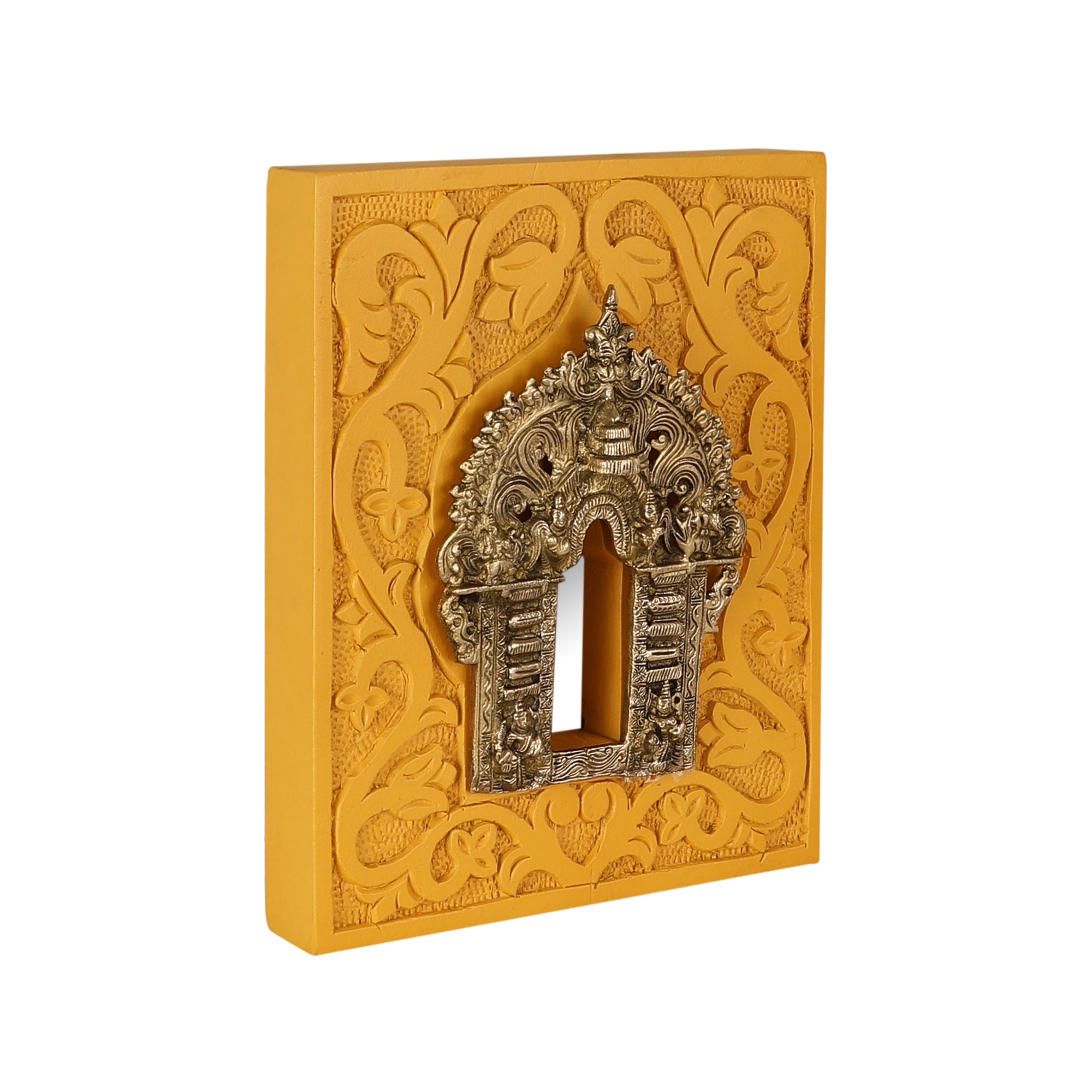 Gauhar Yellow Framed Prabhavali