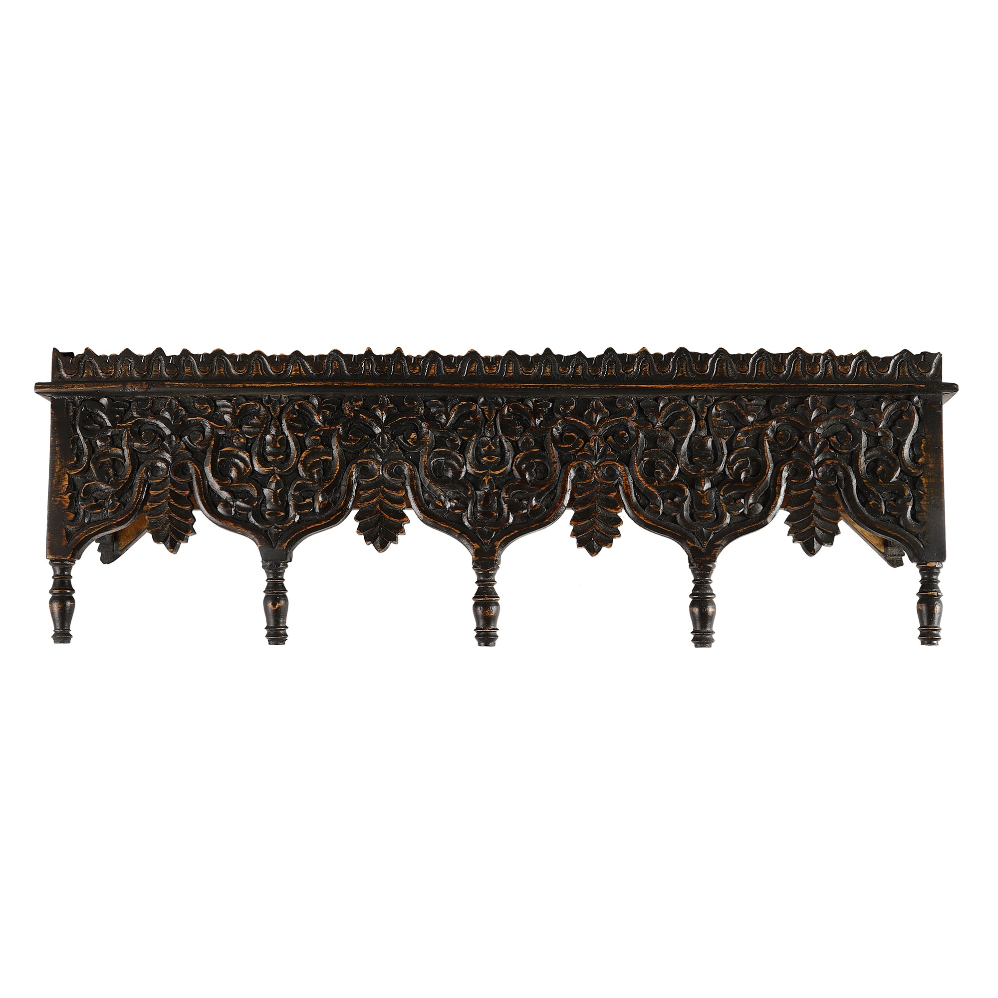 Noor Hand Carved Wall Shelf