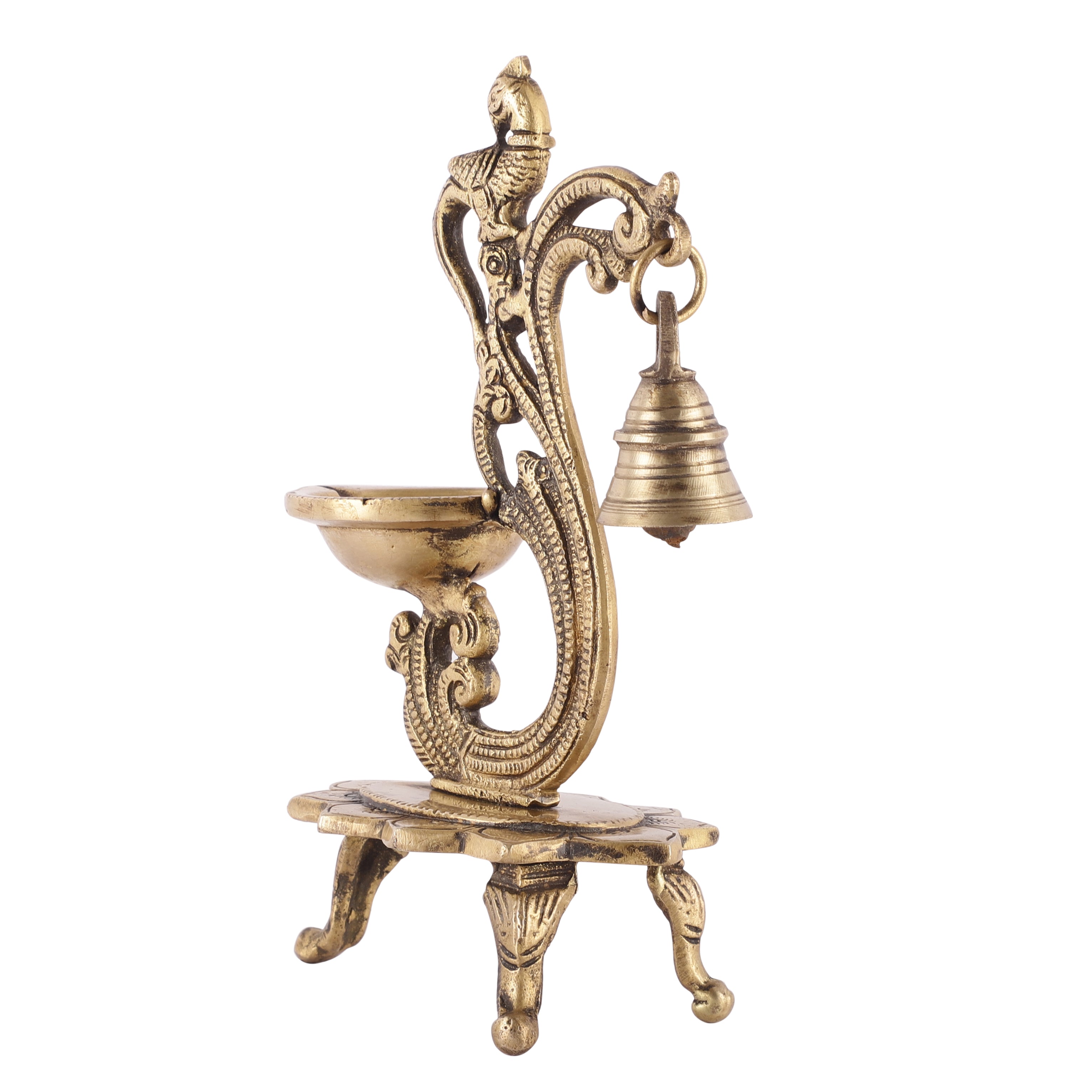 Parrot Lotus Oil Lamp