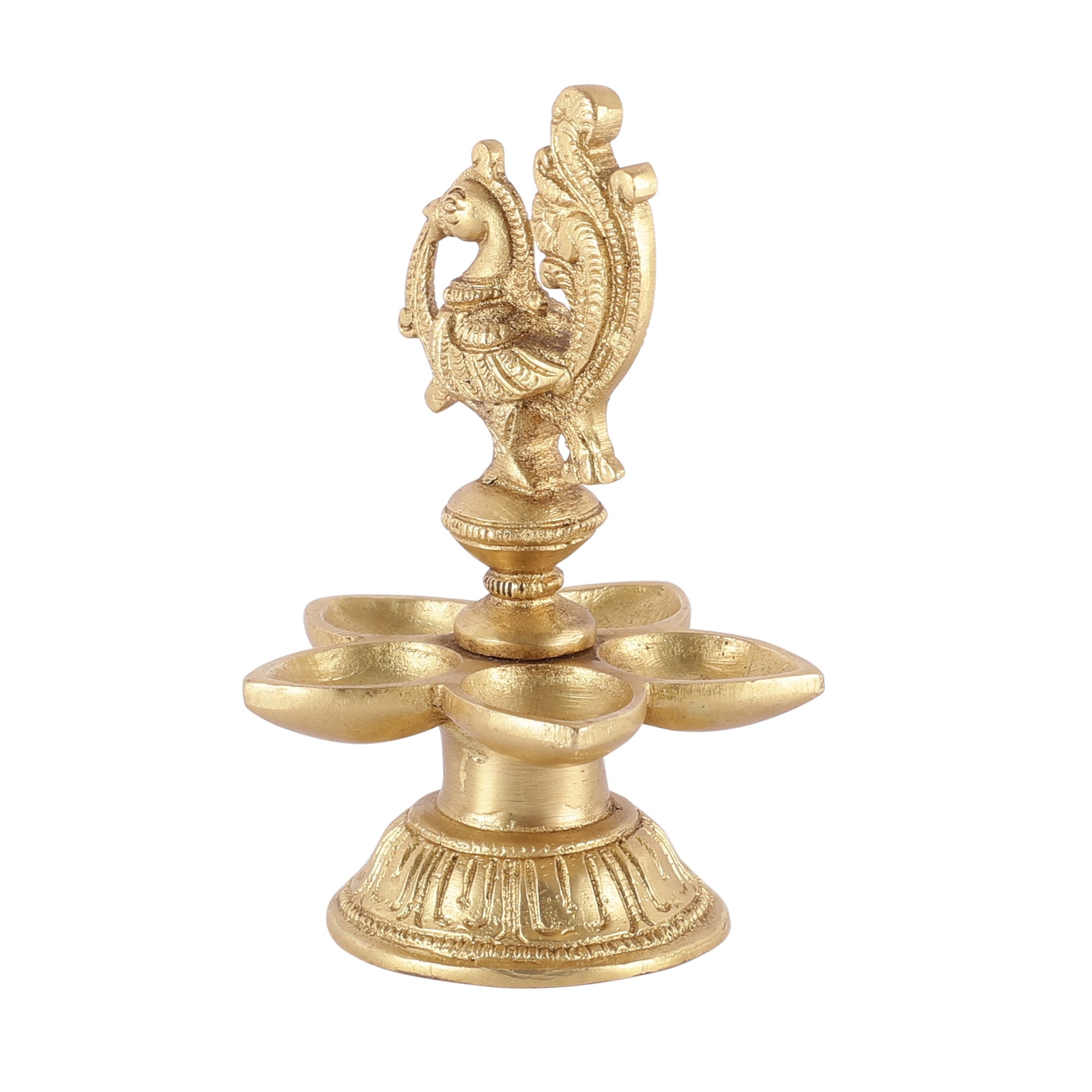 Peacock Five Petal Oil Lamp