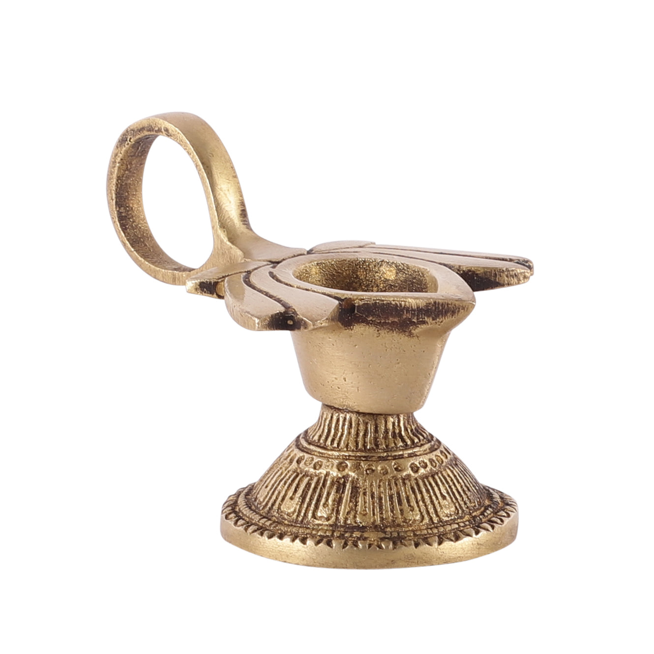 Lotus Handle Oil Lamp