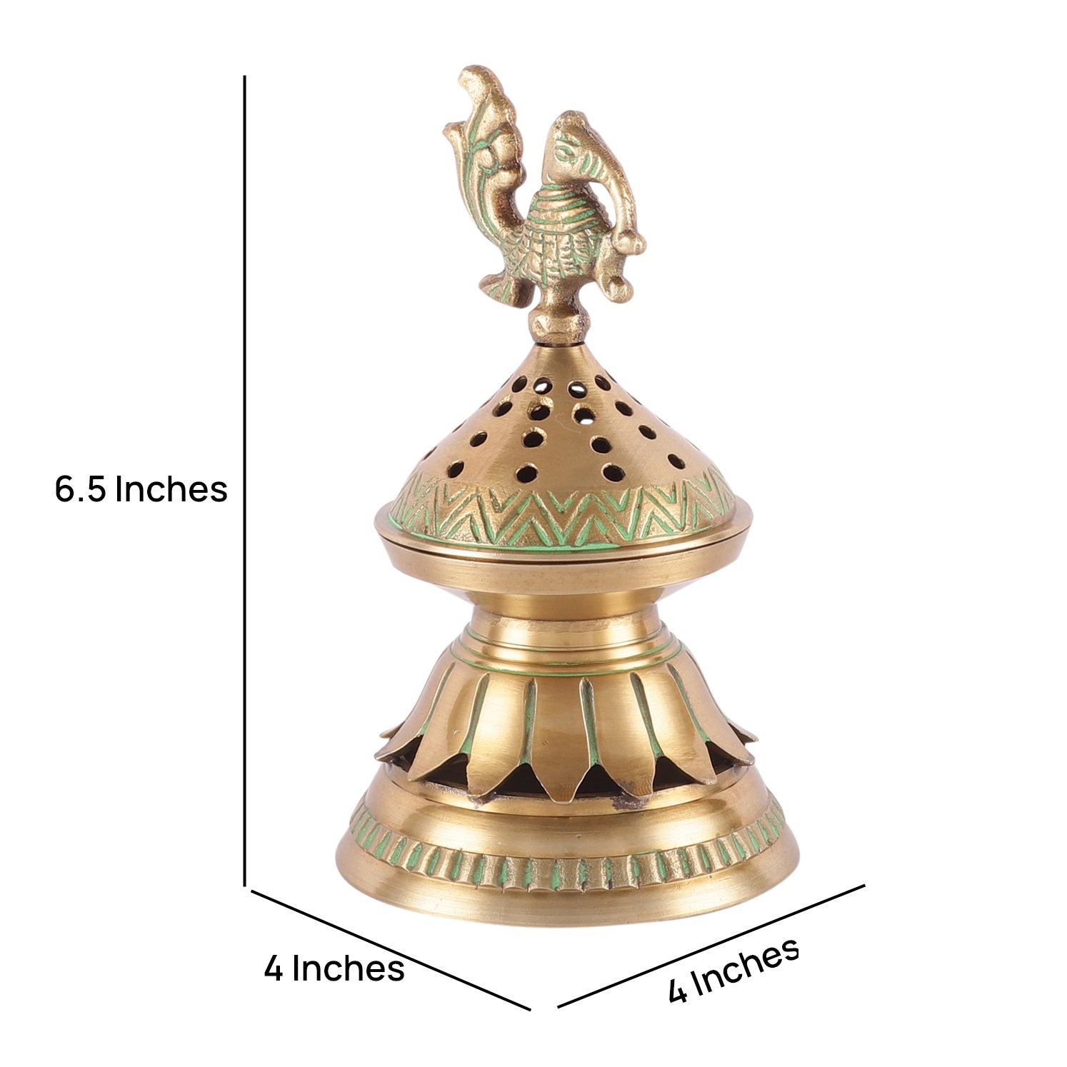 Peacock Lotus Incense Holder