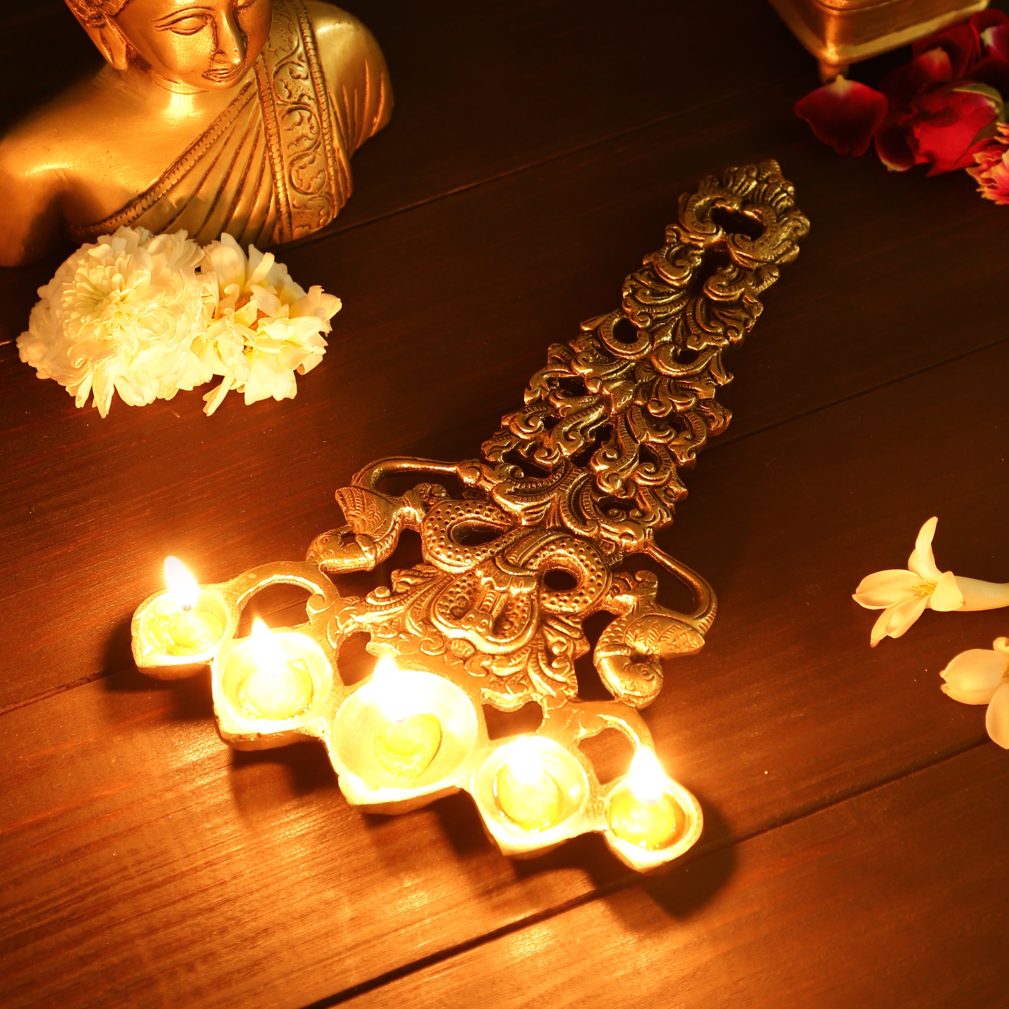 Five Spoon Oil Lamp