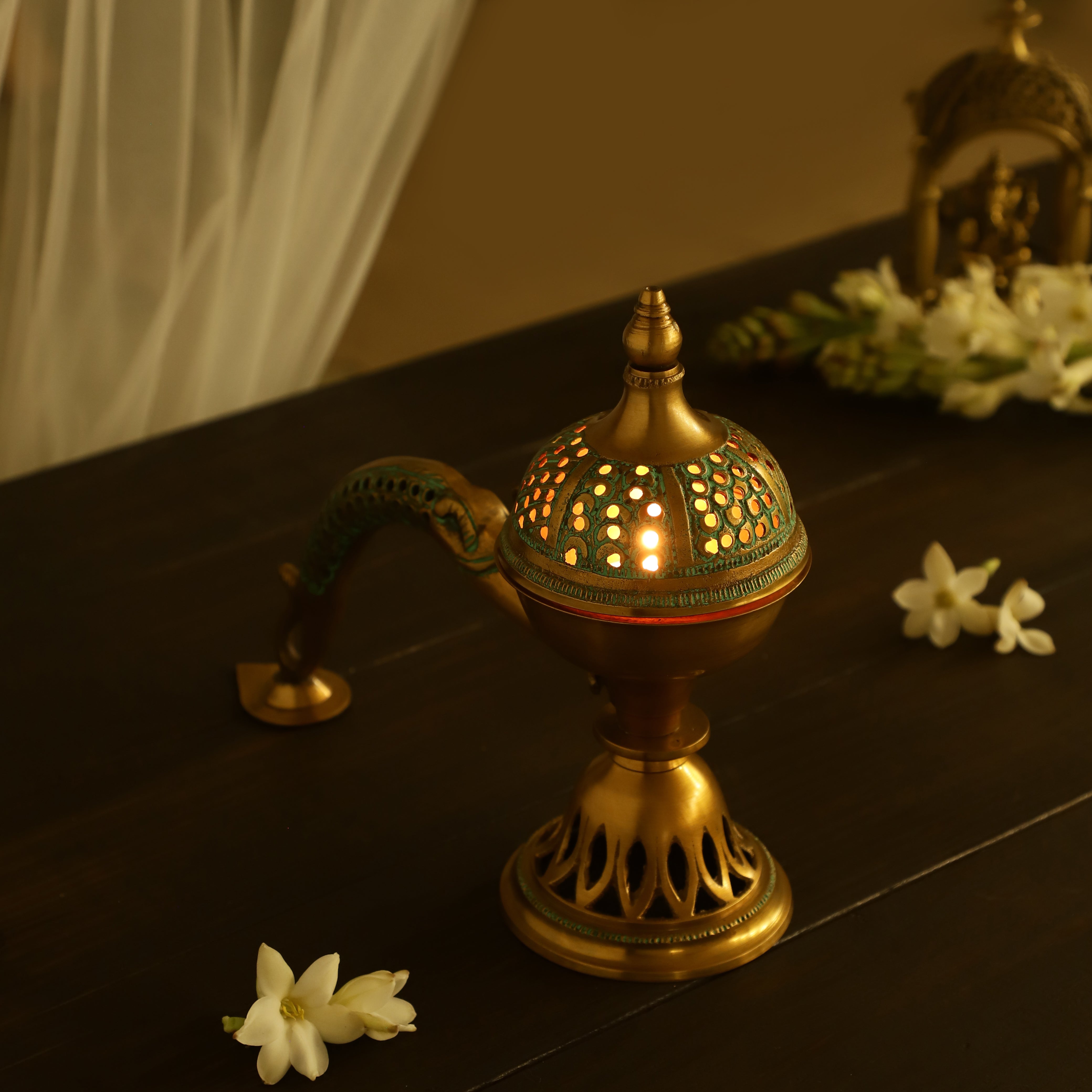 Meshed Handle Incense Holder (Large)