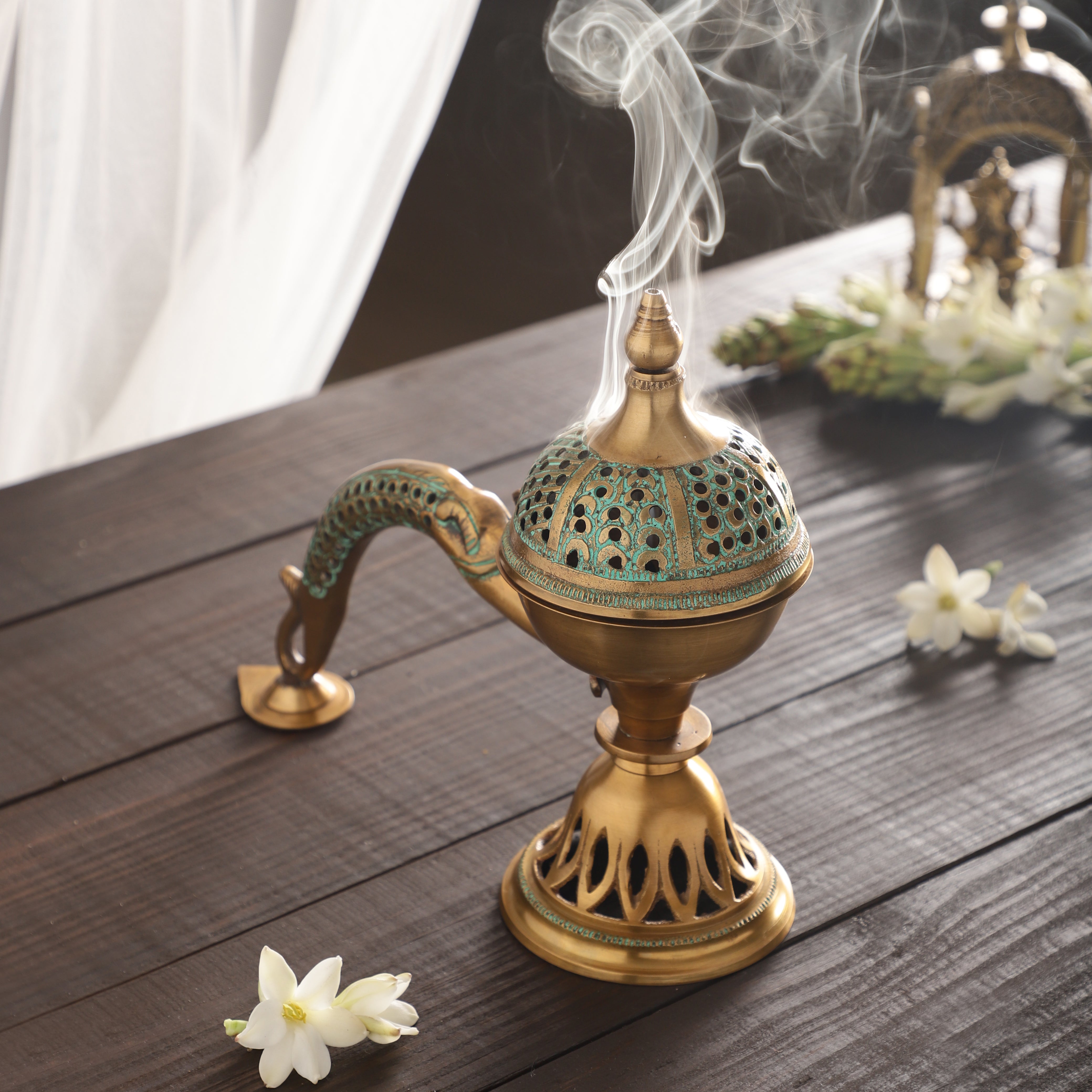 Meshed Handle Incense Holder (Large)