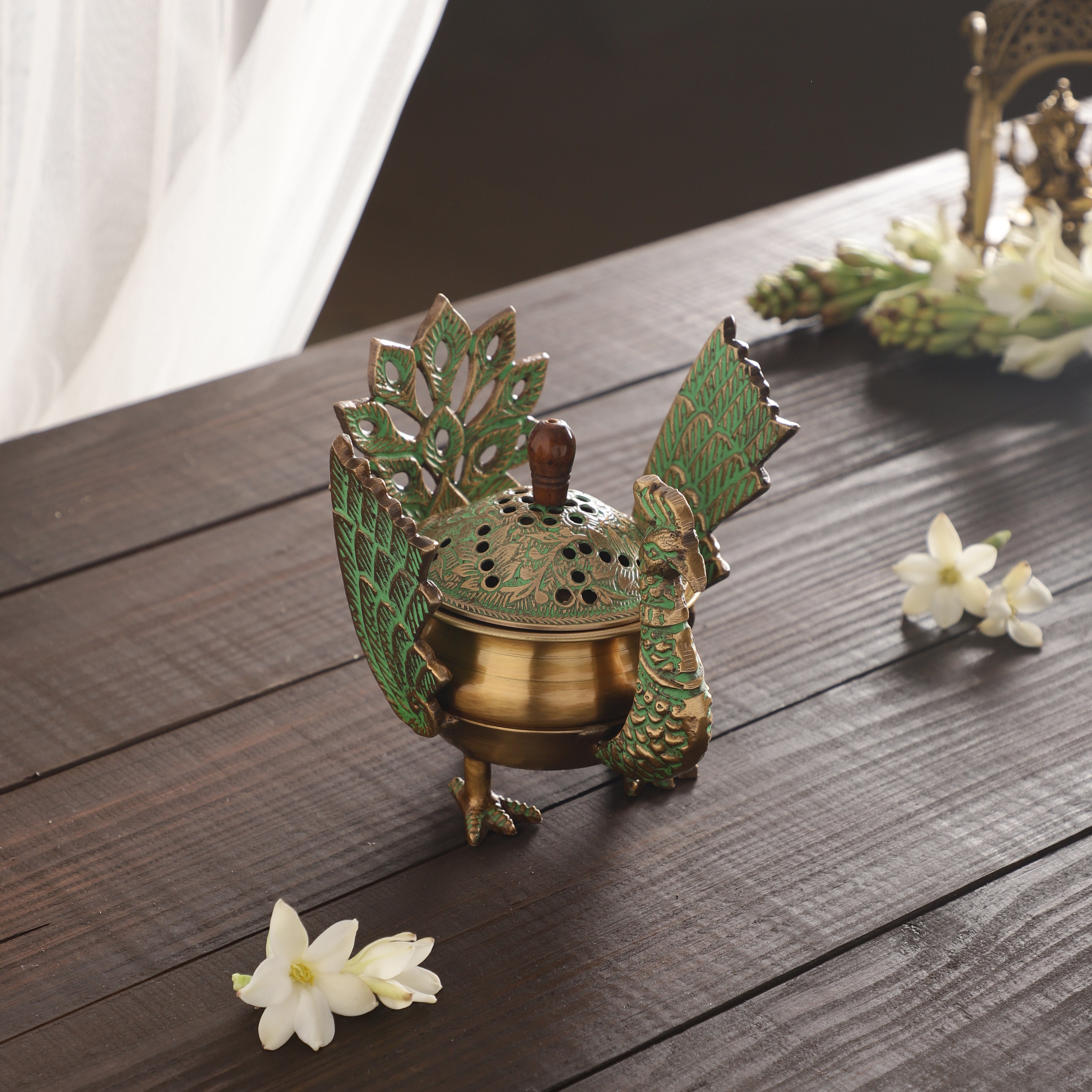 Peacock Bird Incense Holder